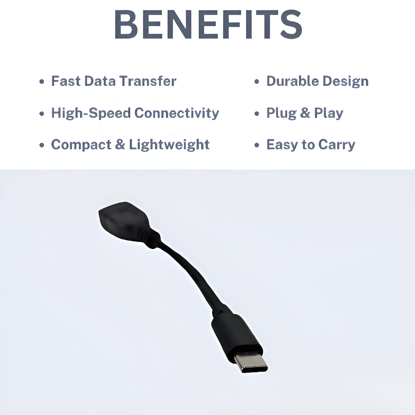 FPV Goggles OTG USB Cable Adapter - USB-C Male to USB-A Female for DJI Goggles V2, V3, N3 | Drone Racing Accessories & VR Headset Connectivity