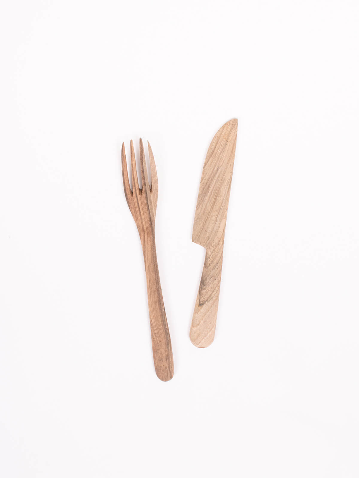 Premium Walnut Wood Knife and Fork Set - Eco-Friendly Cutlery for Dining, Camping & Picnics | Durable Handcrafted Utensils for Home, Restaurant & Outdoor Use