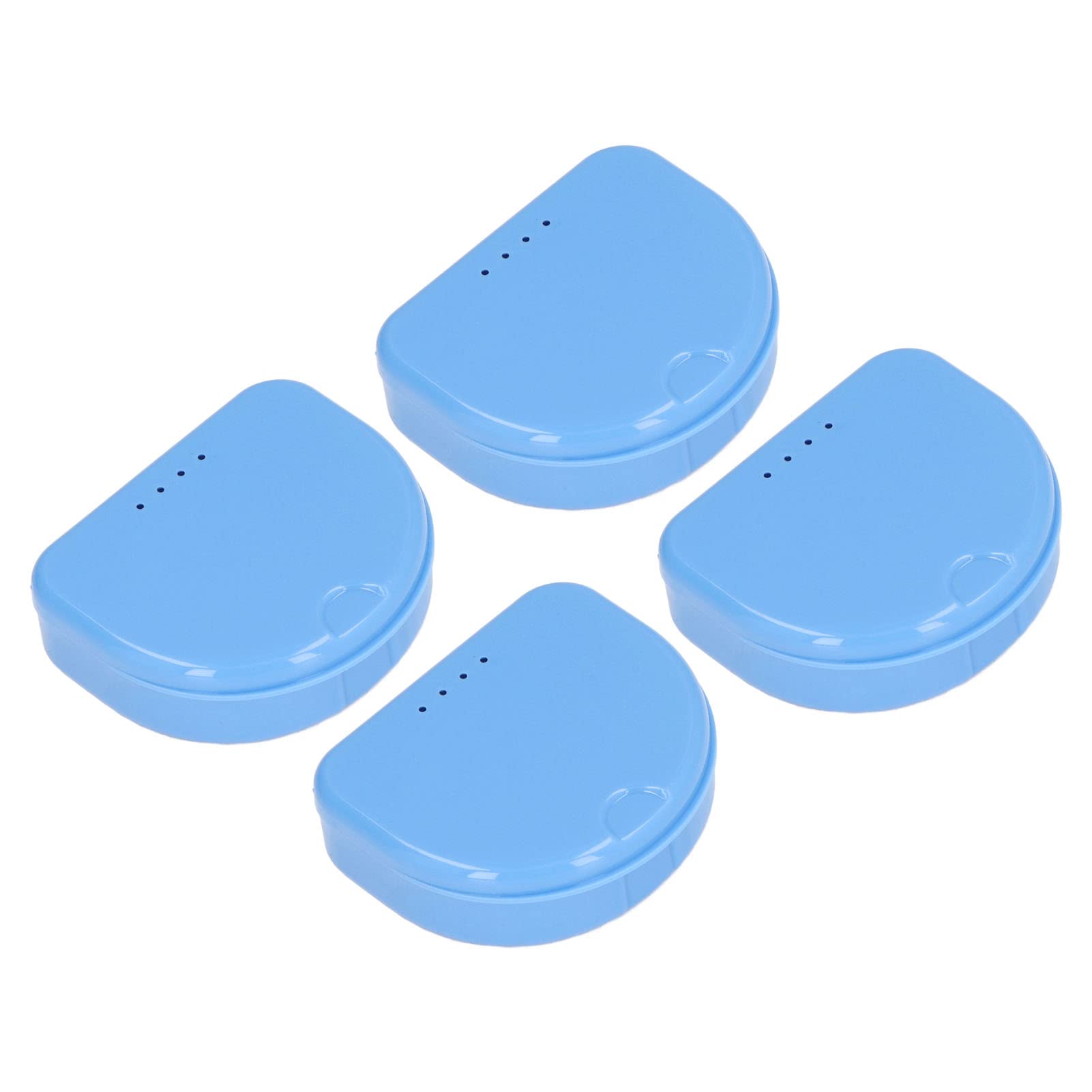 12 Pcs Plastic Denture Retainer Box - Orthodontic Tooth Storage Case for Travel & Night Use | Compact & Durable Retainer Holder for Braces, Aligners, Invisalign