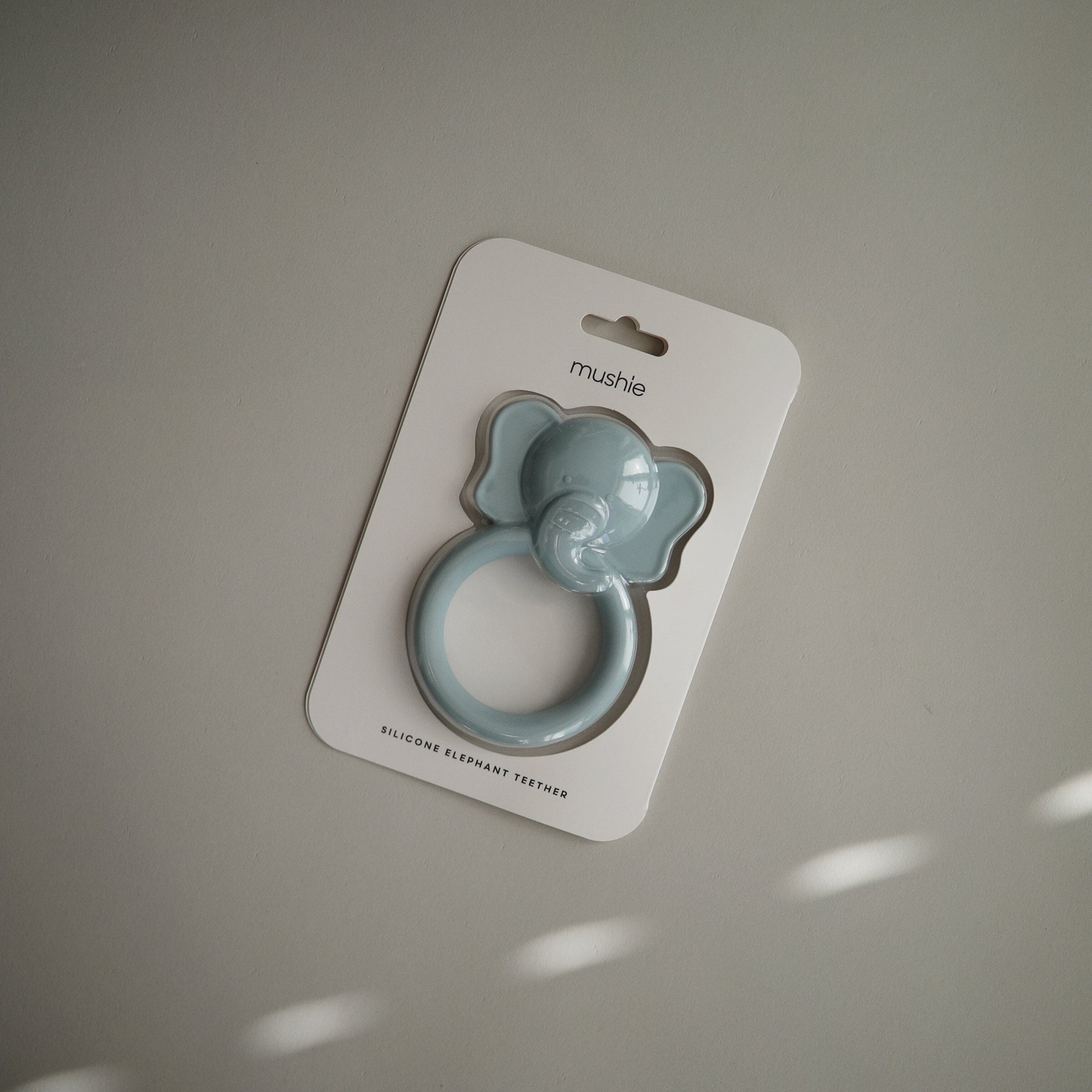 Mushie Elephant Teether - BPA-Free Silicone Baby Teething Toy for Soothing Sore Gums | Perfect for Infants & Toddlers | Cute Chewable Toy for Home, Travel & Daycare Use