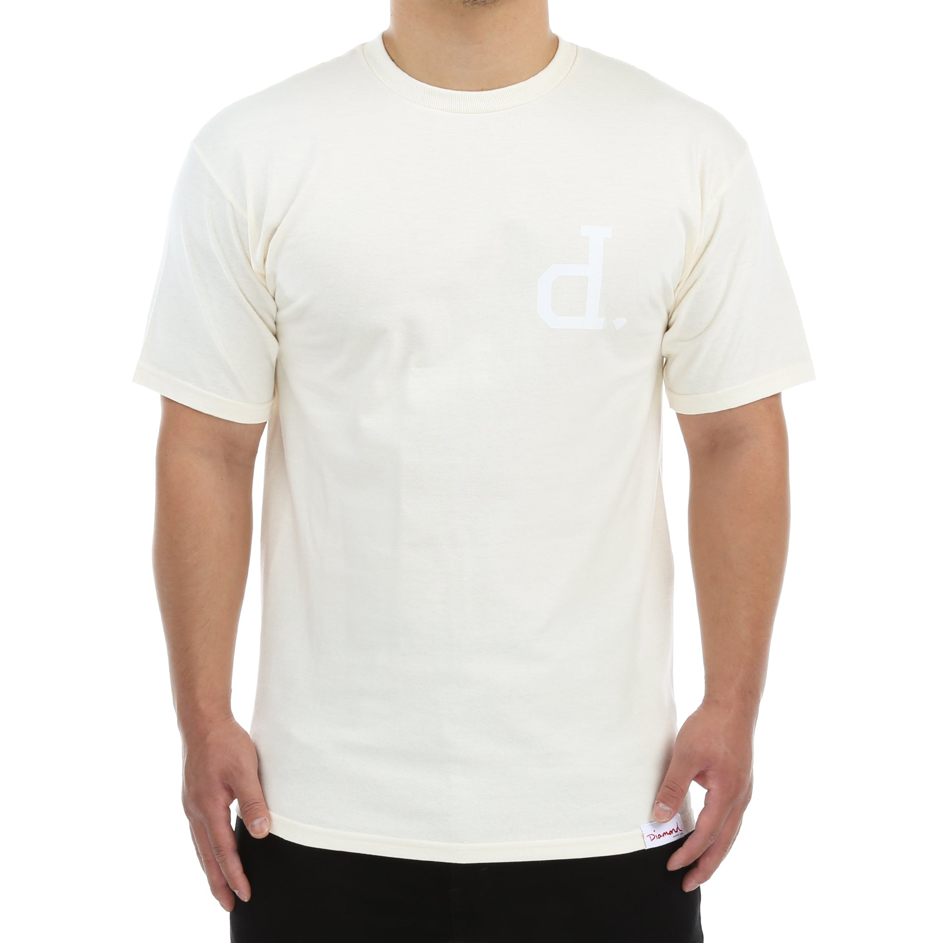 Premium Diamond Un Polo Tee for Men - Soft Cotton Crew Neck Short Sleeve Shirt in Cream - Perfect for Casual Wear, Office & Summer Outings