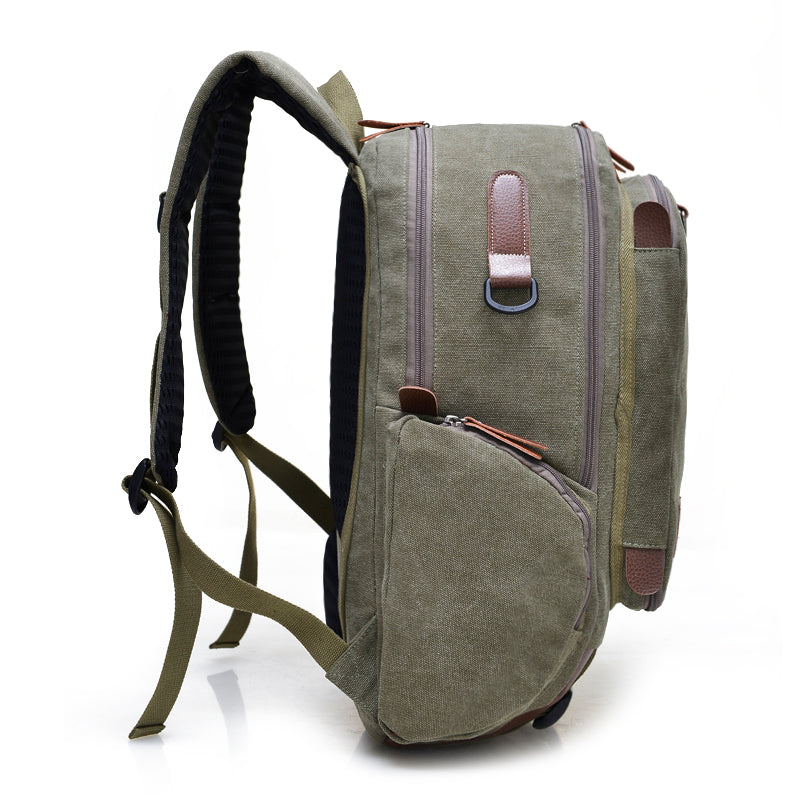 Durable 16-Inch Canvas Laptop Backpack for Travel & Work | Water-Resistant College School Backpack | Perfect for Commuting, Business Trips & Daily Use