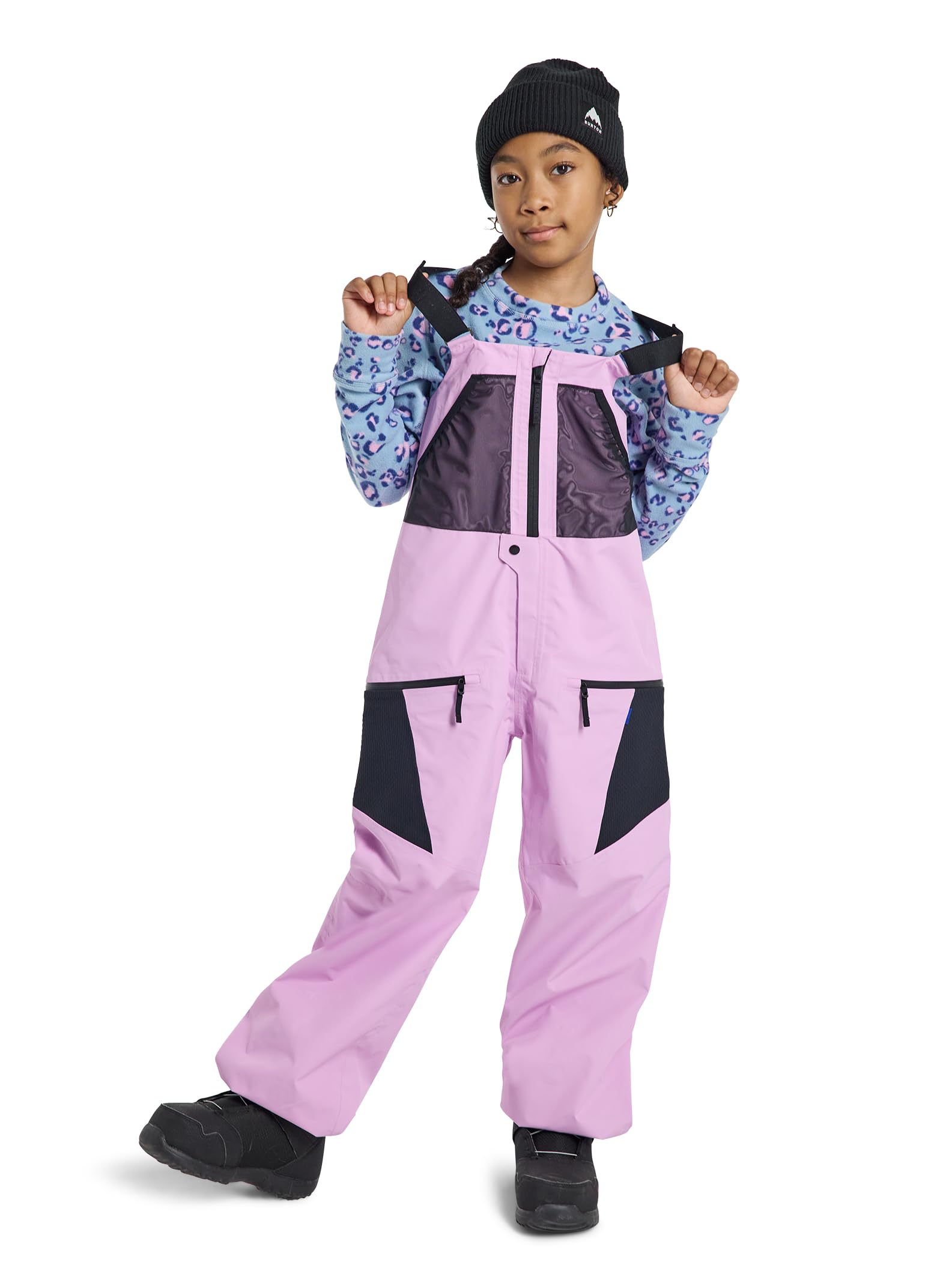 Burton Kids' Outbeam 3L Waterproof Snow Bib Pants - Insulated Winter Snowsuit for Boys & Girls - Perfect for Skiing, Snowboarding & Outdoor Winter Play
