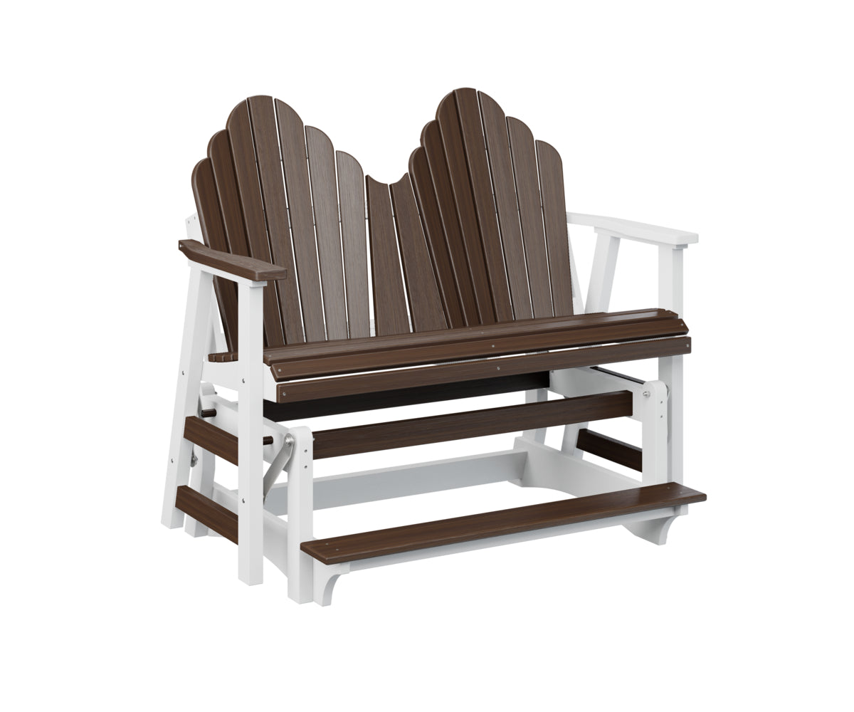 Berlin Gardens Cozi Back Double Counter Glider - Outdoor Patio Swing Bench with Canopy for Porch, Garden, and Backyard Relaxation