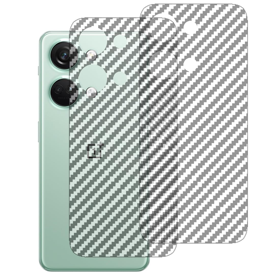 ZORAM® Carbon Fiber Screen Protector for OnePlus Nord 3 5G - 2 Pack Transparent Back Film, Anti-Scratch Skin Guard (Not Tempered Glass) - Perfect for Daily Protection & Gaming