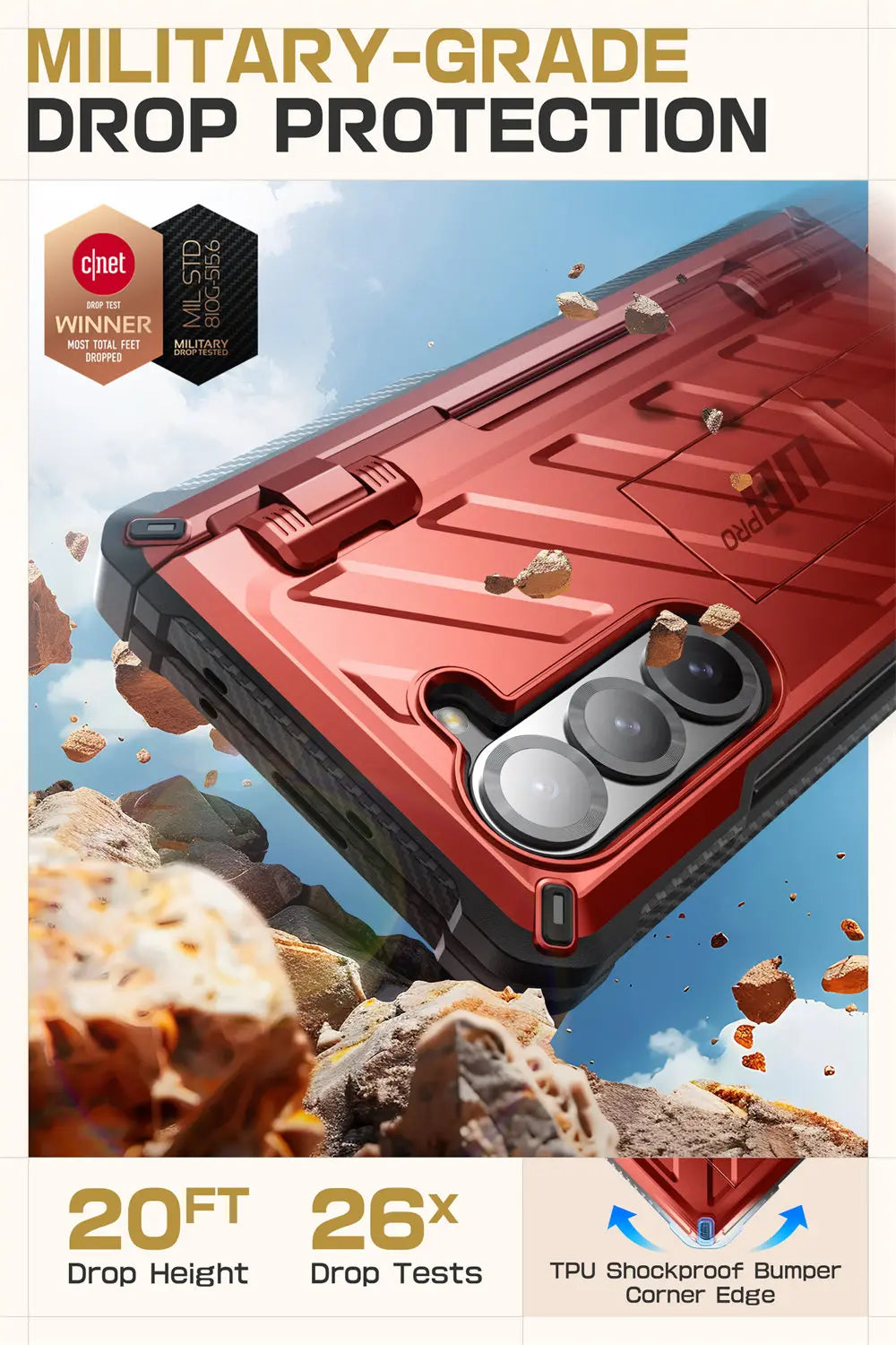 SUPCASE Unicorn Beetle Pro Rugged Case for Samsung Galaxy Z Fold 6 - Shockproof Protective Cover with Built-in Screen Protector | Perfect for Outdoor, Work & Travel Use