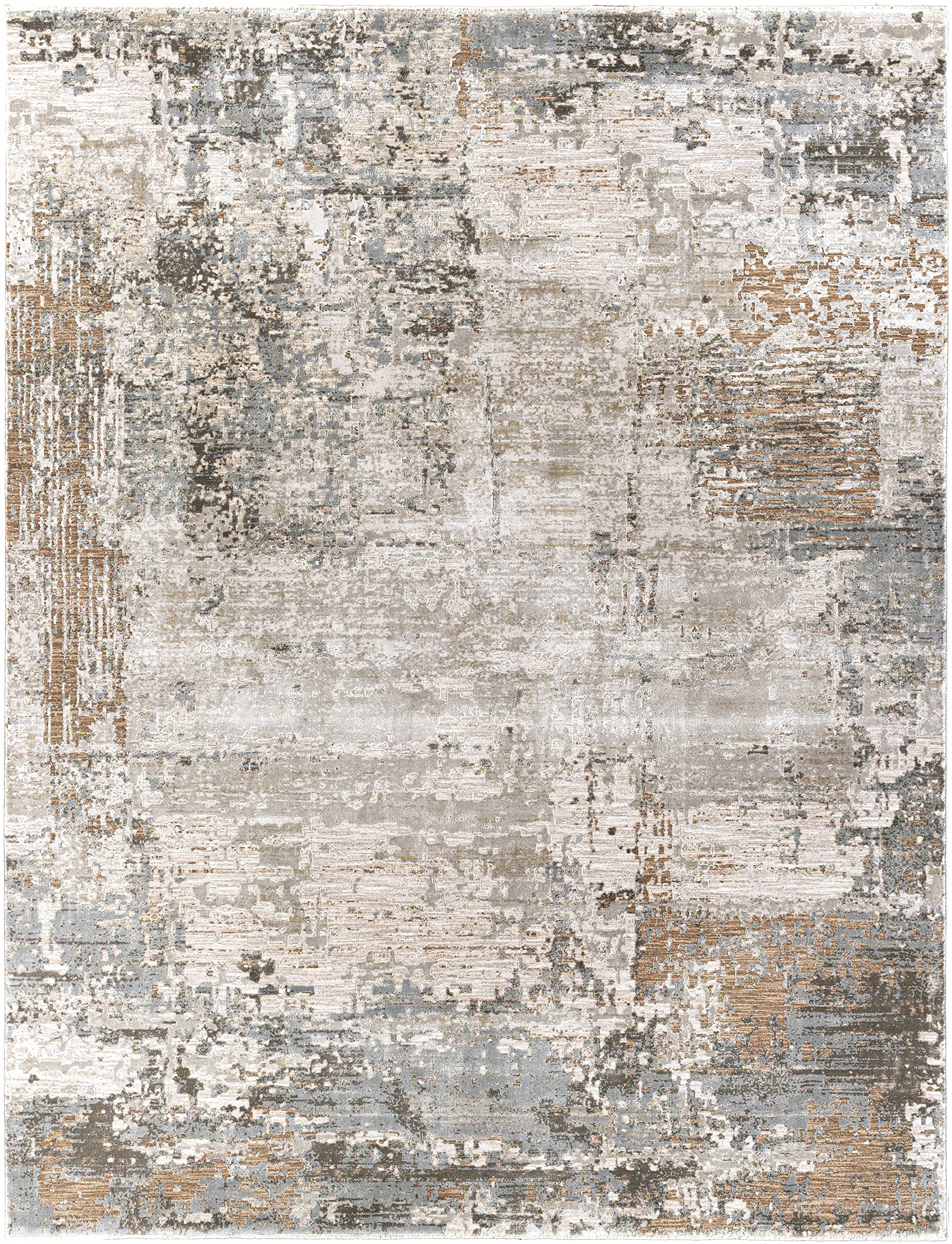 Hauteloom Kress Modern Abstract Area Rug - Round 6'7