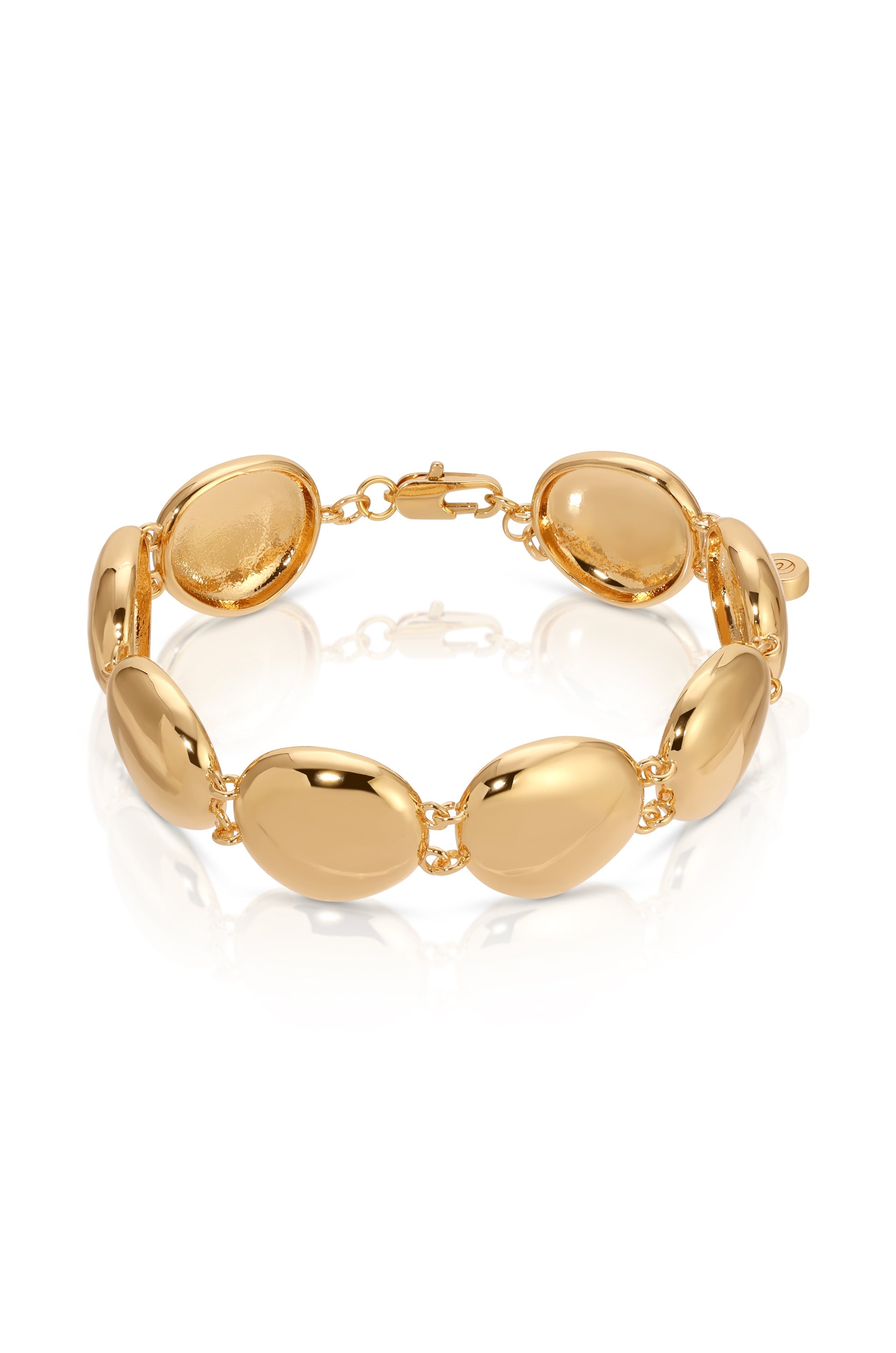 Polished Pebble Linked Bracelet - Elegant Natural Stone Jewelry for Women - Perfect for Everyday Wear, Gifts & Special Occasions