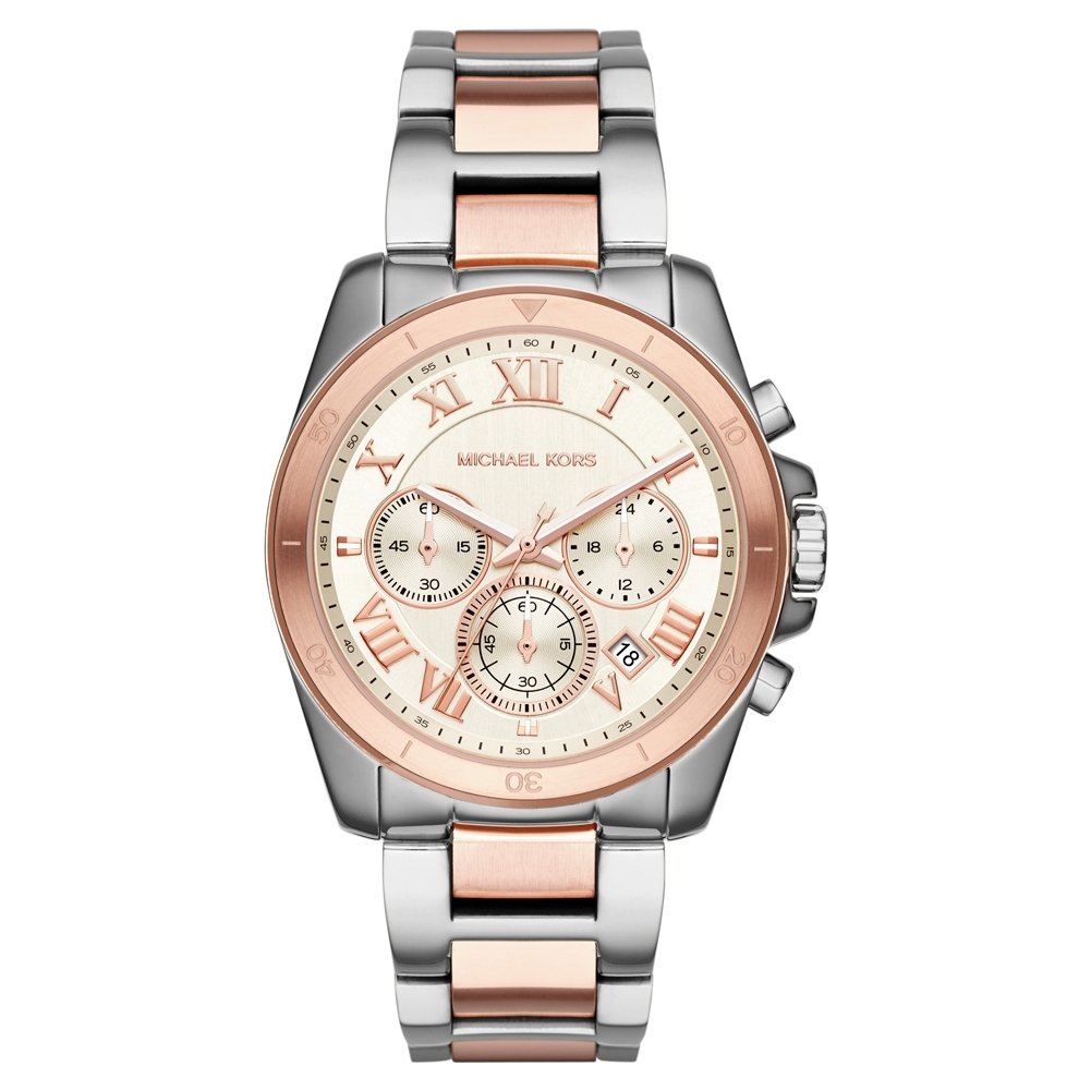 Michael Kors MK6368 Brecken Two-Tone Stainless Steel Watch for Women - Luxury Fashion Timepiece for Everyday Wear, Office & Special Occasions