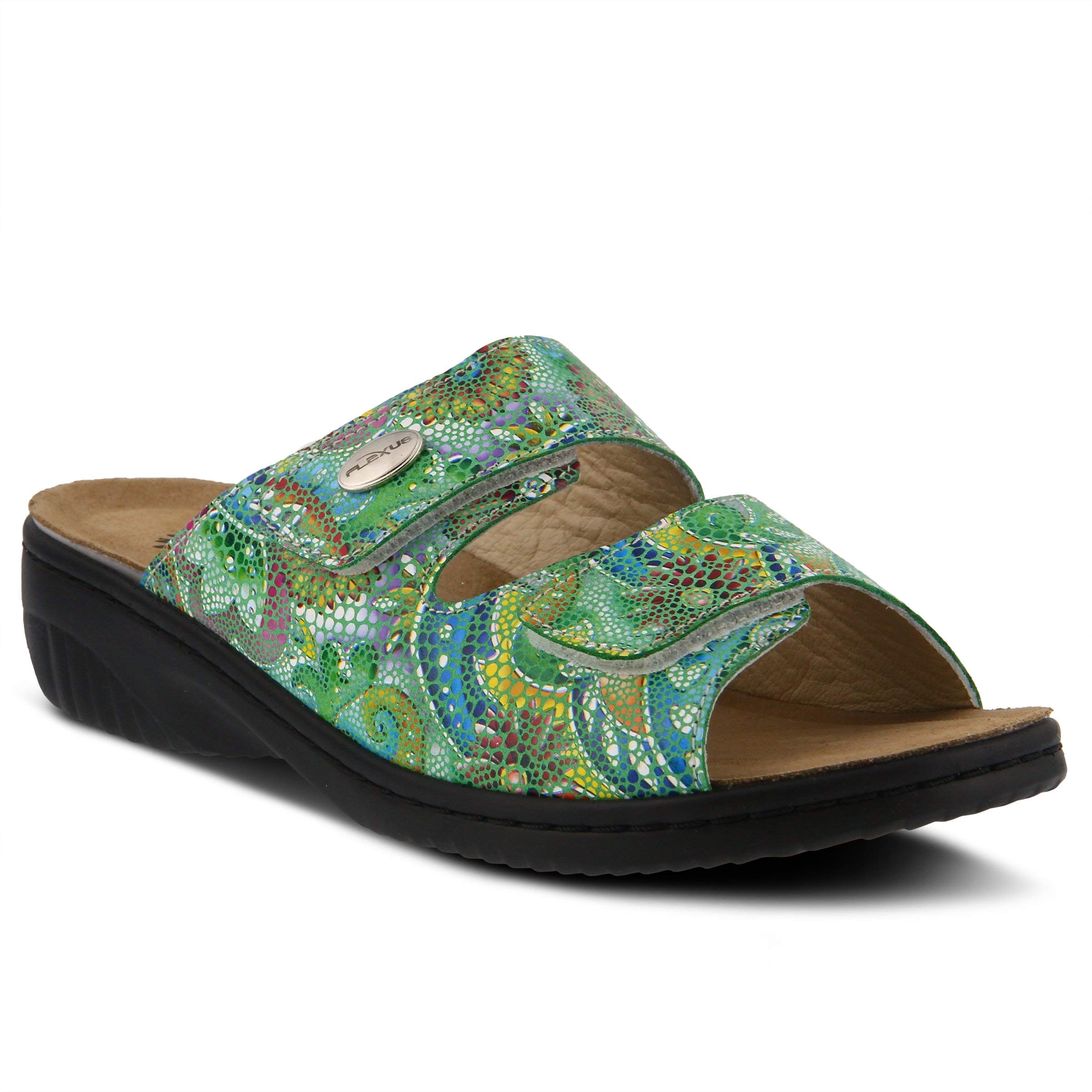 Spring Step Flexus Women's Bellasa Comfort Slide Sandals - Lightweight & Cushioned for Beach, Pool, and Summer Outfits