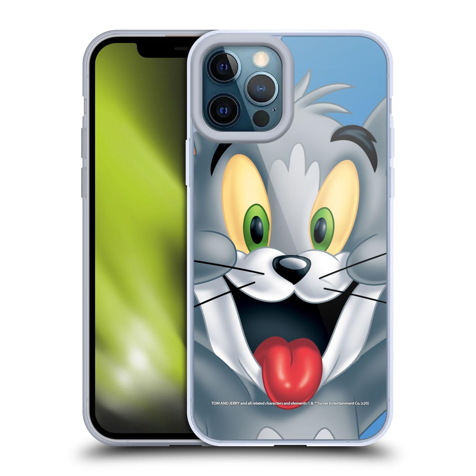 Officially Licensed Tom and Jerry Full Face Soft Gel Case for Apple iPhone 12 Pro Max - Cute Cartoon Design, Shock-Absorbent Protection - Perfect for Fans, Daily Use & Gift Giving