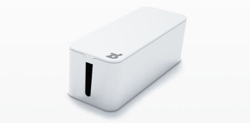Bluelounge Cablebox Mini - Compact Cable Organizer for Desk & Home Office - Perfect for Managing Chargers, Cables & Wires - Ideal for Workspace, Gaming Setup & TV Stand Organization