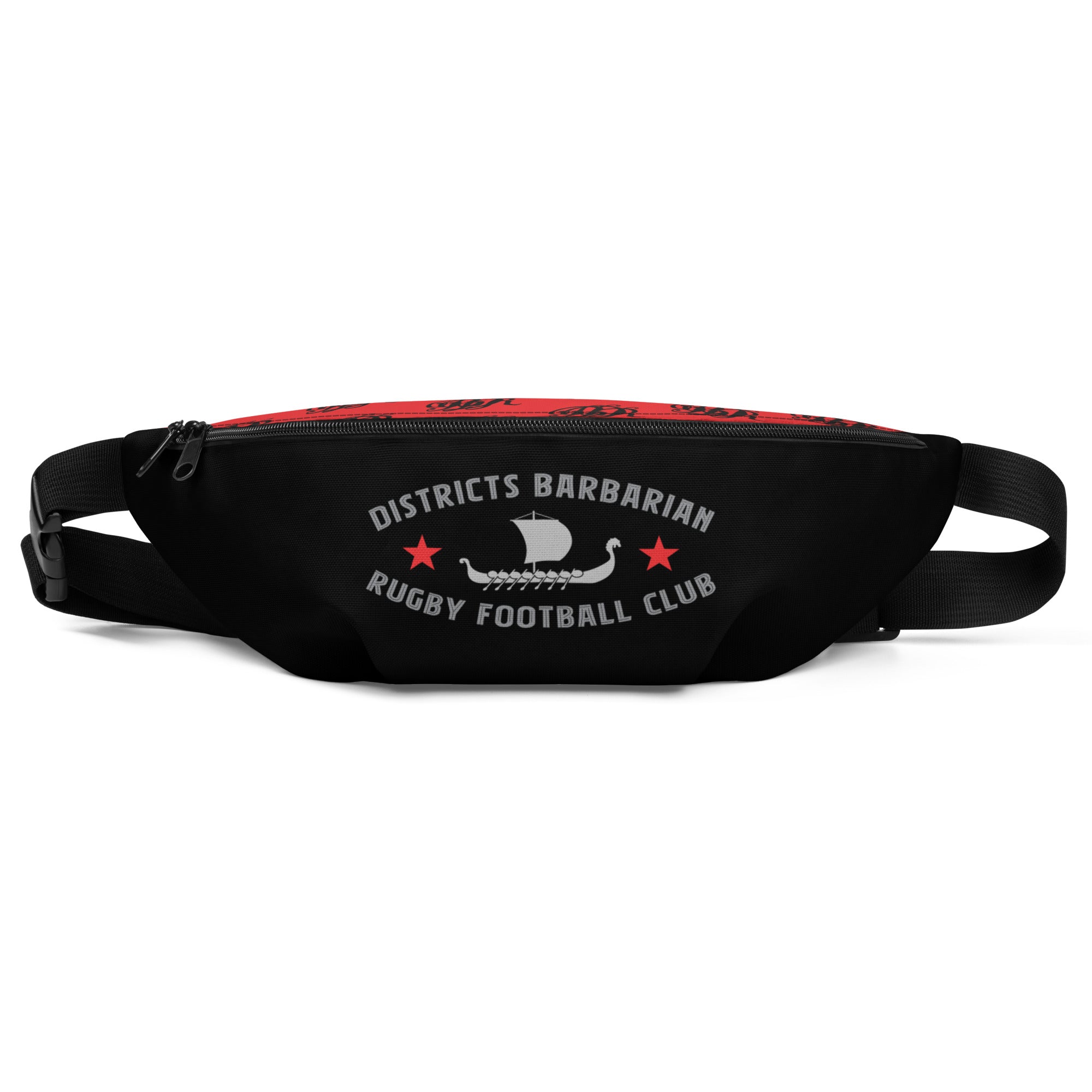 Districts Barbarian RFC Fanny Pack - Water-Resistant Waist Bag for Hiking, Running & Travel - Hands-Free Crossbody Belt Bag for Men & Women