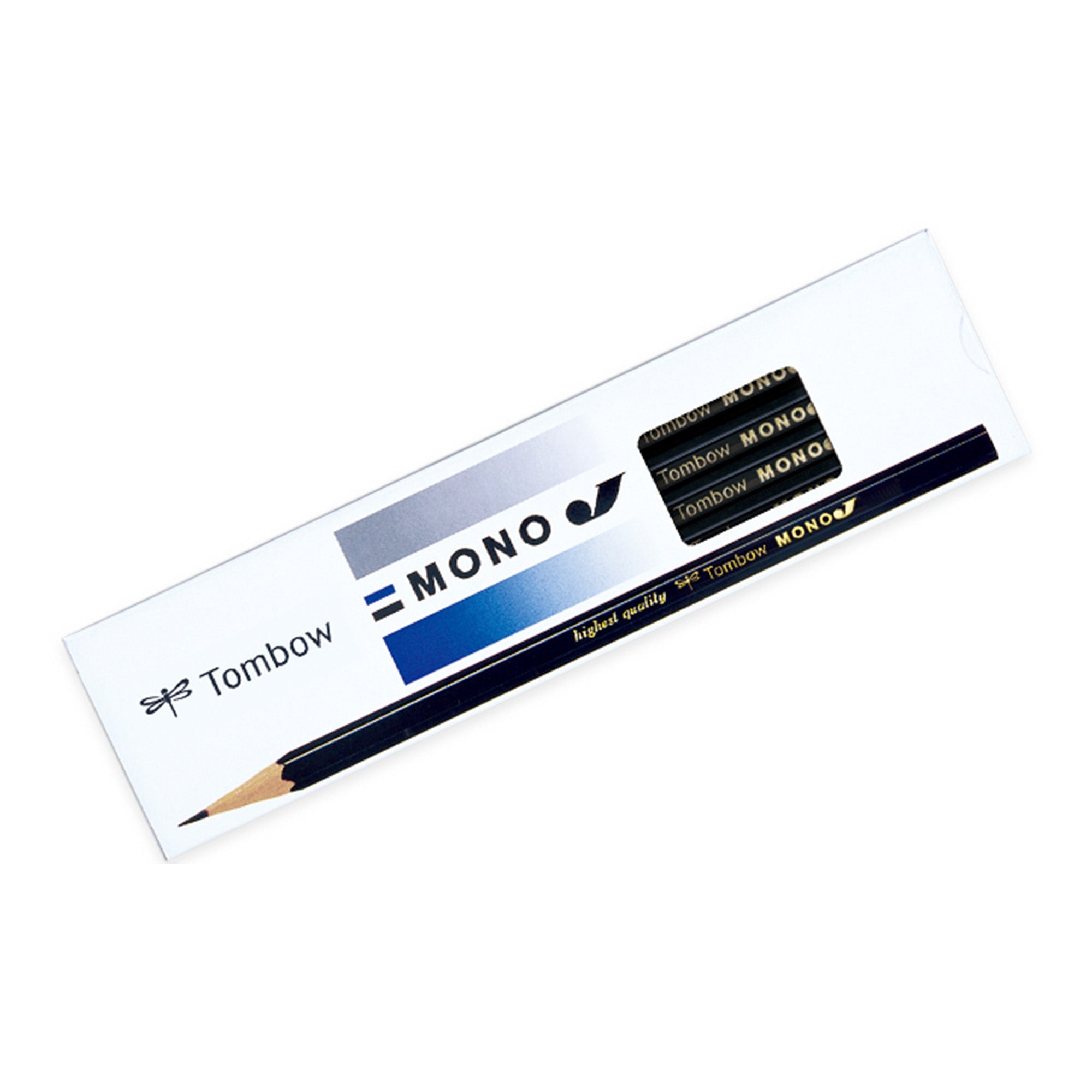 MONO J Wooden Pencils - 12 Pack Premium Drawing & Sketching Pencils by Tombow - Perfect for Artists, Students & Office Use