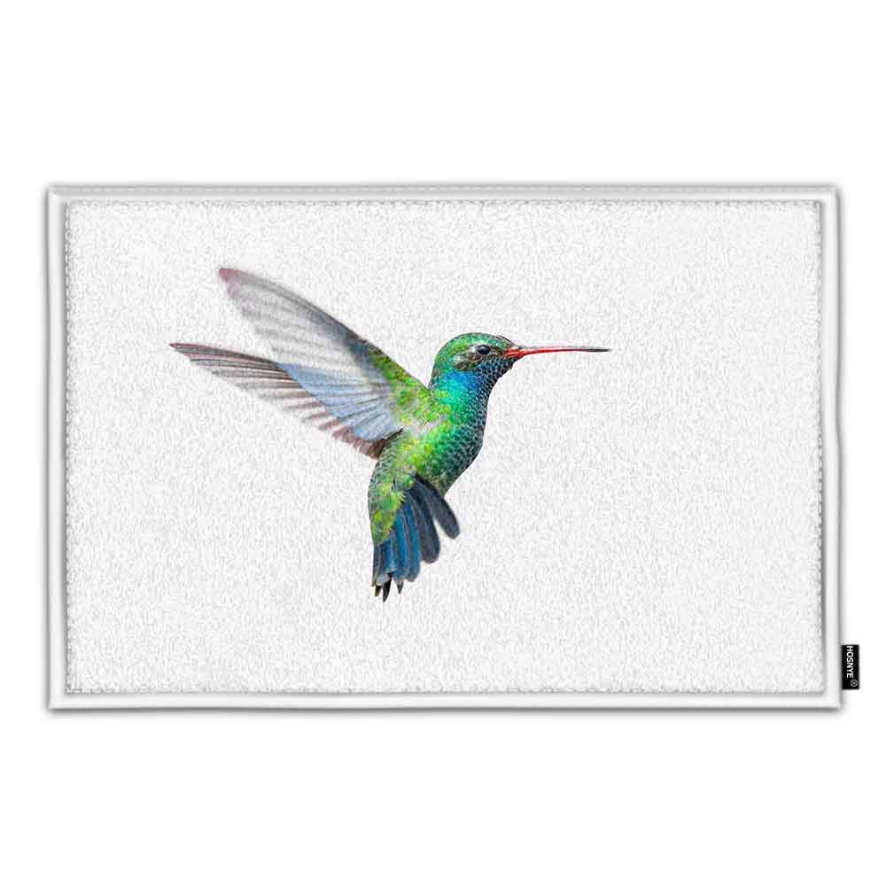 Non-Slip Hummingbird Doormat - Super Soft Flannel Fabric for Bathroom, Kitchen & Entryway - Waterproof & Durable Floor Mat for Home Decor & Safety