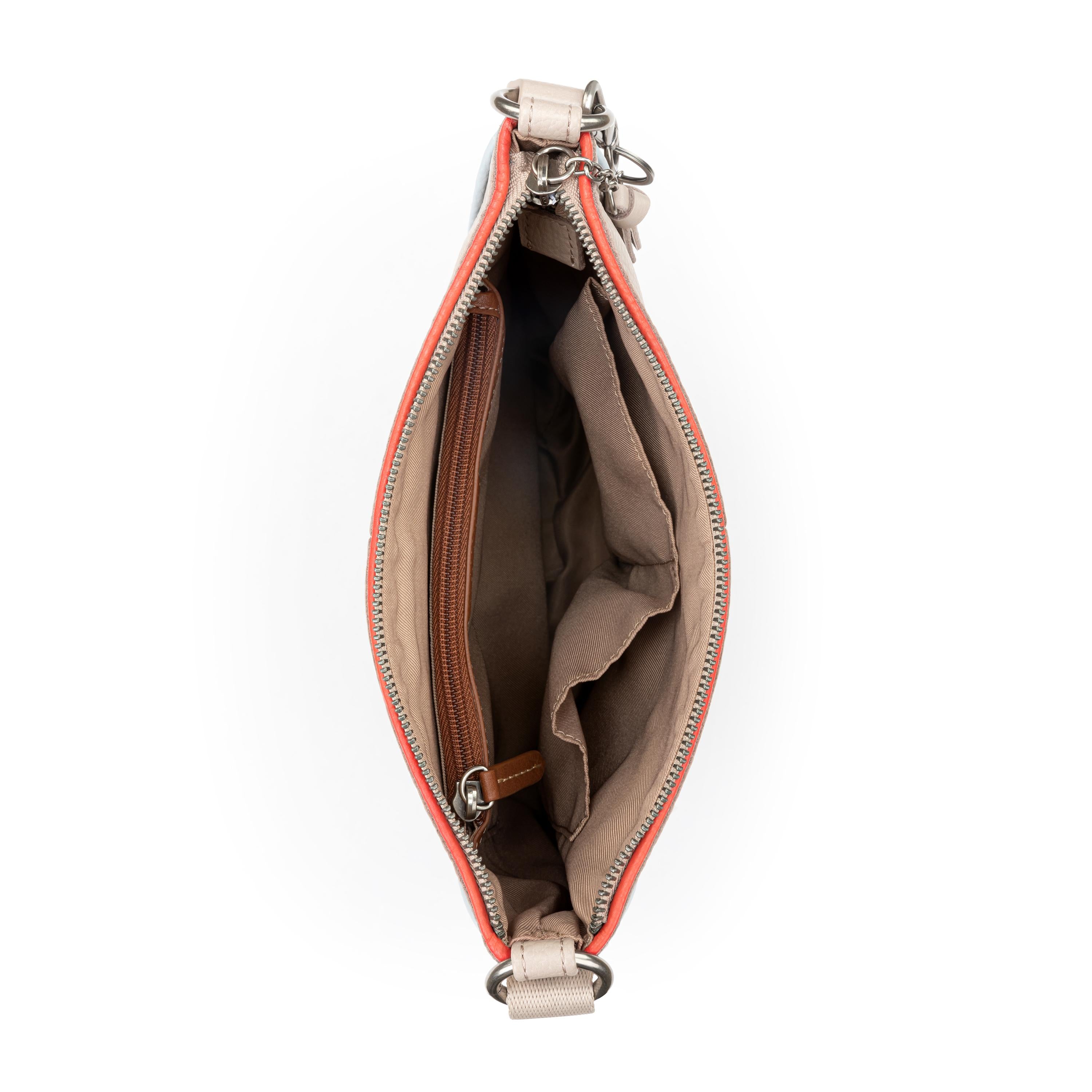 Lucia Genuine Leather Crossbody Bag in Sand Horizon - Stylish & Durable for Work, Travel & Everyday Use
