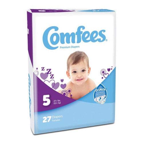 Comfees Premium Baby Diapers Size 5 (120 Count) - Ultra Absorbent, Hypoallergenic & Leakproof - Perfect for Overnight Protection & Active Toddlers