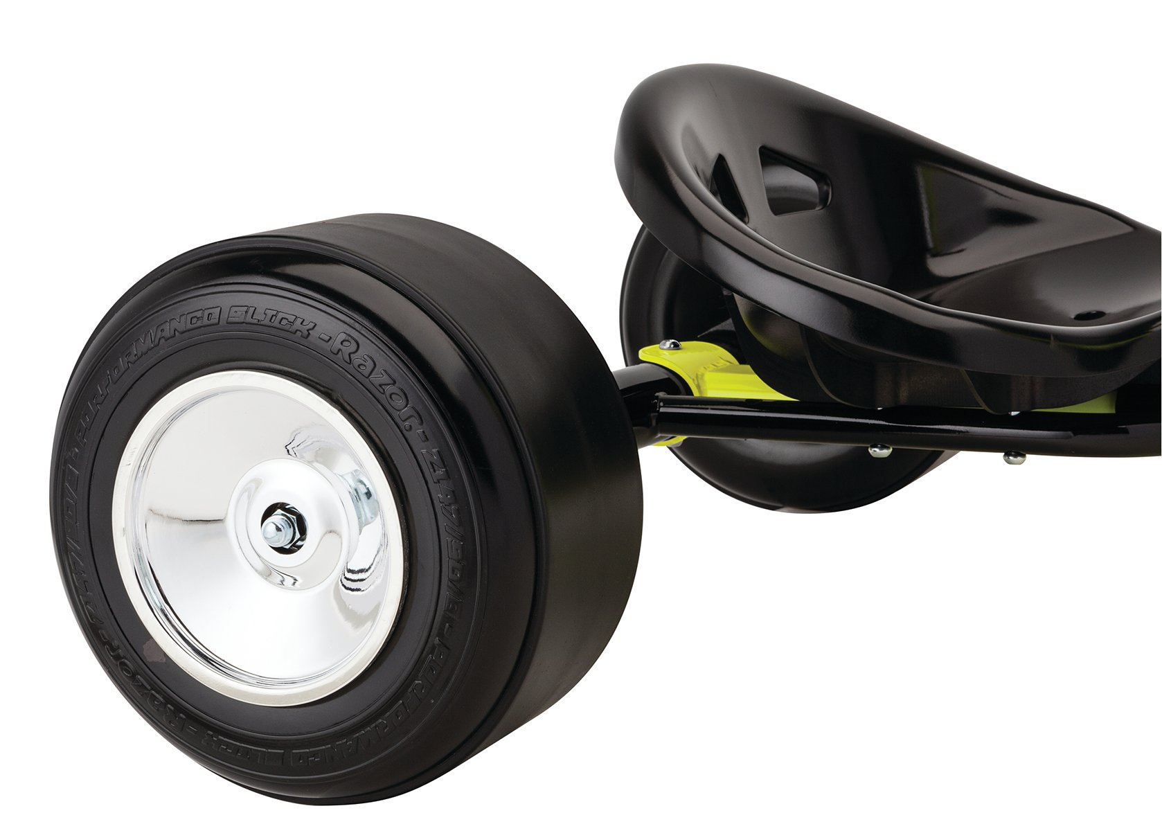 Razor DXT Drift Trike in Yellow - One Size Adult Drifting Tricycle for Outdoor Fun & Backyard Racing
