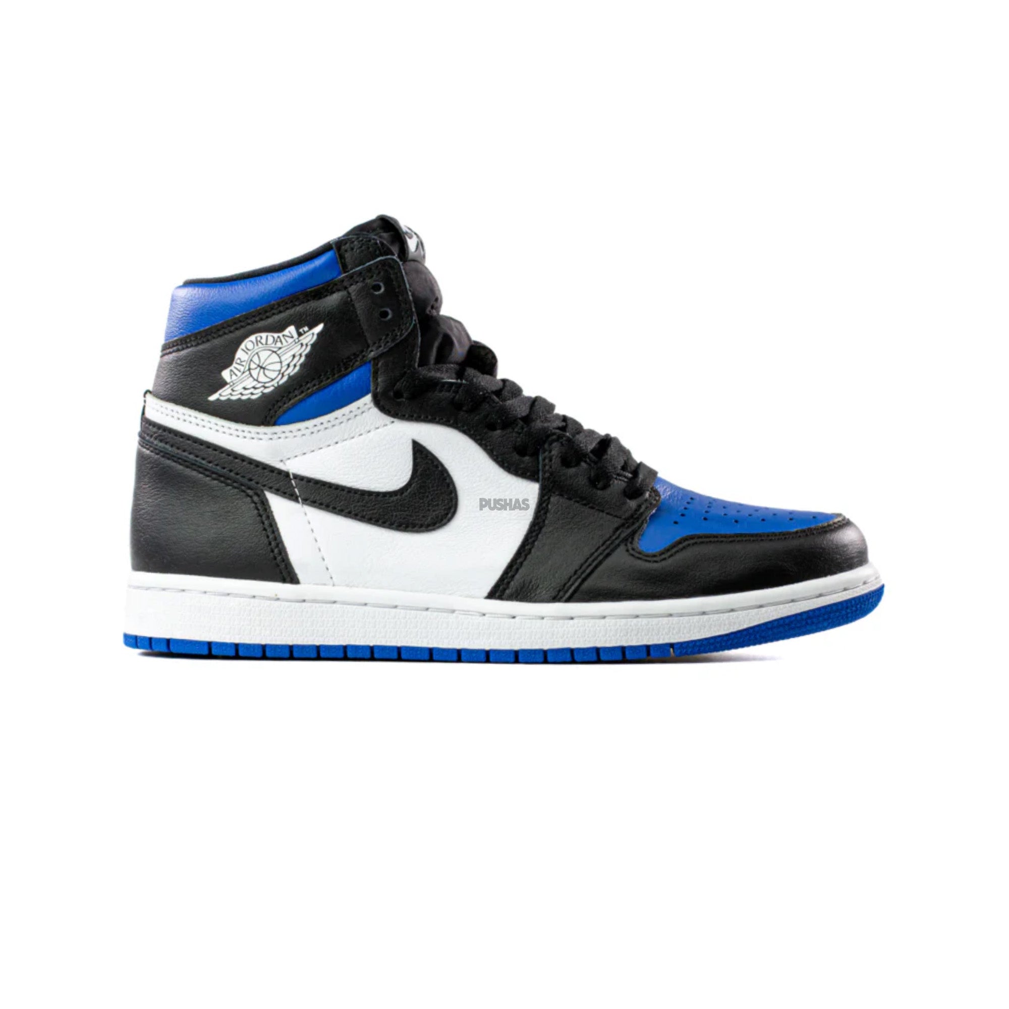 Air Jordan 1 'Royal Toe' GS Basketball Shoes - Retro High Top Sneakers for Women & Girls - Perfect for Streetwear, Basketball Games & Casual Fashion