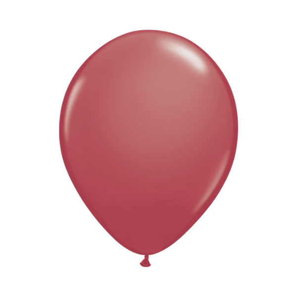 11 Inch Cranberry Plain Balloon - Bulk Pack for Party Decorations, Baby Showers & Wedding Events