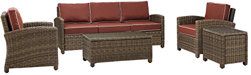 Brown With Sangria Cushions