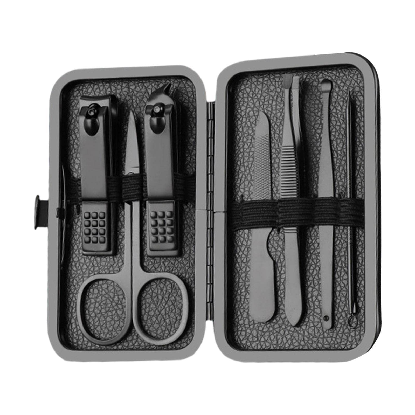 Professional Manicure & Pedicure Kit - 16PCS High Precision Stainless Steel Nail Clippers, Cutters & Scissors Set with Leather Case - Perfect for Home, Salon & Travel Nail Care