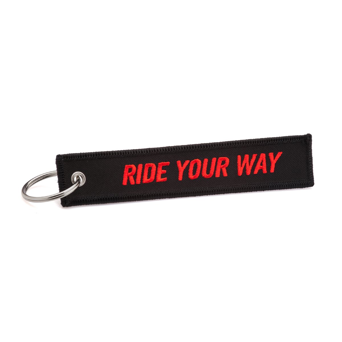Black Path - Ride Your Way Keychain Tag - Durable Bike Accessory for Cycling Enthusiasts - Perfect for Bikers, Motorcyclists & Outdoor Adventures