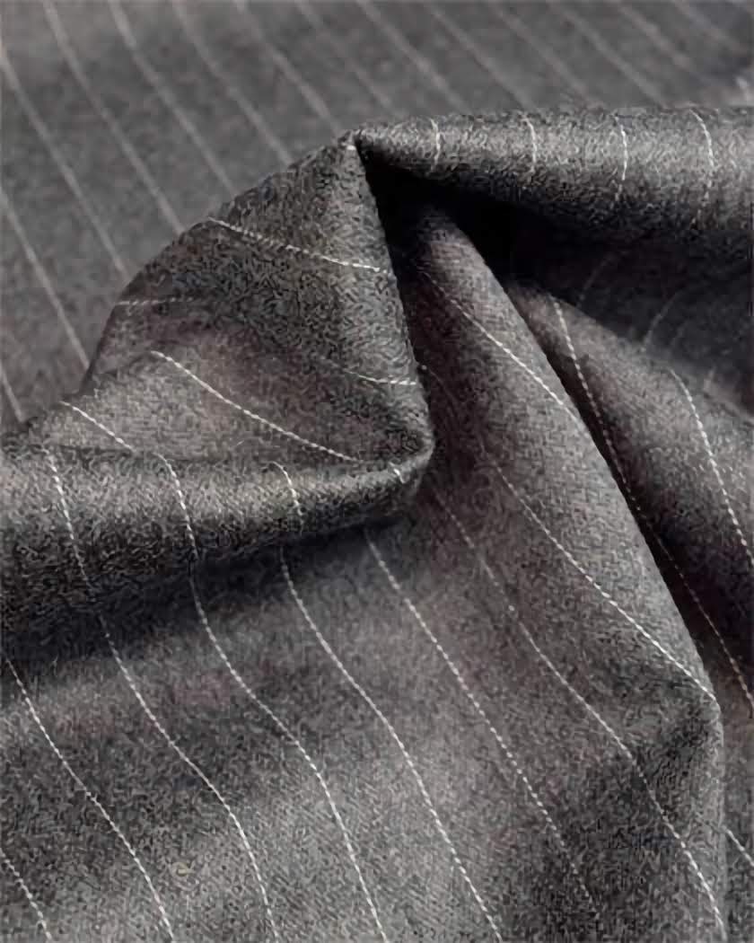 Stylish Gray Stripe Collection 3-Piece Suit - Regular Fit 2-Button Business Formal Wear for Office, Wedding & Special Occasions