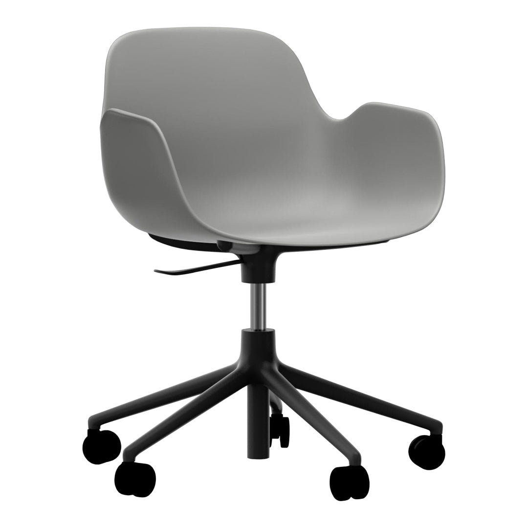 Ergonomic Form Armchair with 5W Swivel Base & Gas Lift Mechanism - Perfect for Home Office, Gaming, and Relaxation