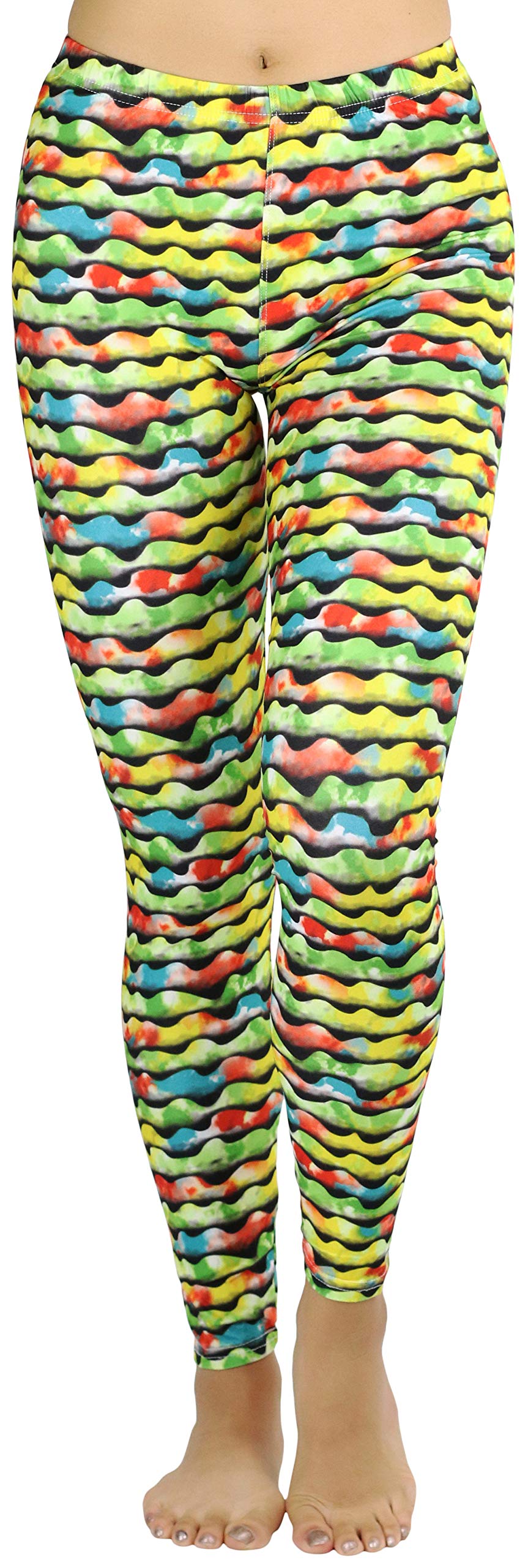 Stylish Women's Soft Poly-Cotton Blend Printed Leggings - Comfortable & Fashionable Yoga Pants for Workout, Lounge & Everyday Wear
