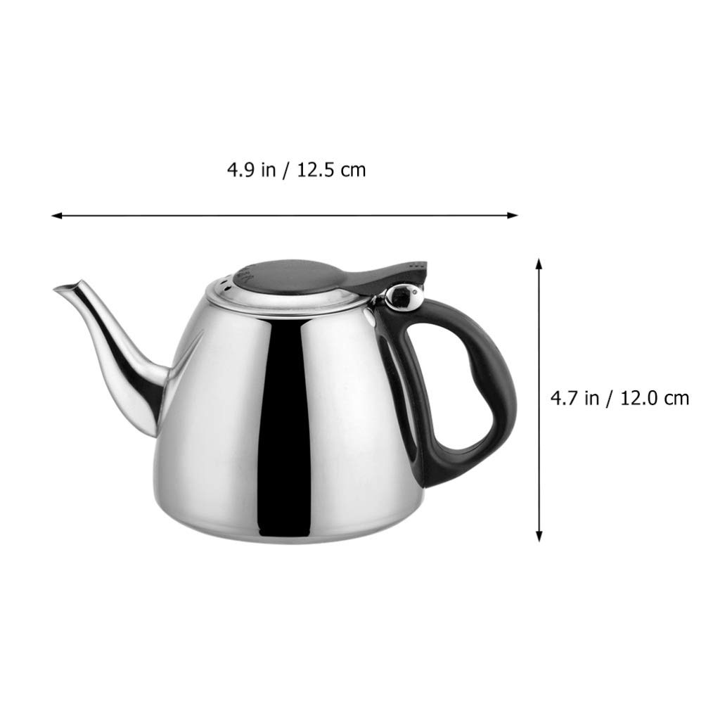 Hemoton 1pc Stainless Steel Whistling Tea Kettle - Large Capacity Stovetop & Electric Water Boiling Pot for Home, Kitchen & Office Use - Durable Metal Teapot for Tea Lovers & Household Essentials