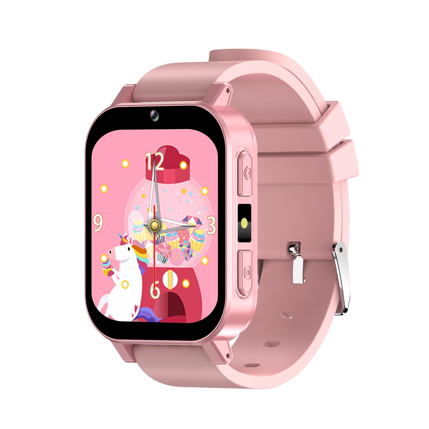 Kids Smart Watch with 30 Games, Alarm, Camera, Video Recorder & Music Player - Calculator, Calendar, Flashlight, Stopwatch & Pedometer - Perfect Gift for Boys & Girls Ages 3-12 (Pink) - Great for Playtime, Learning & Outdoor Activities