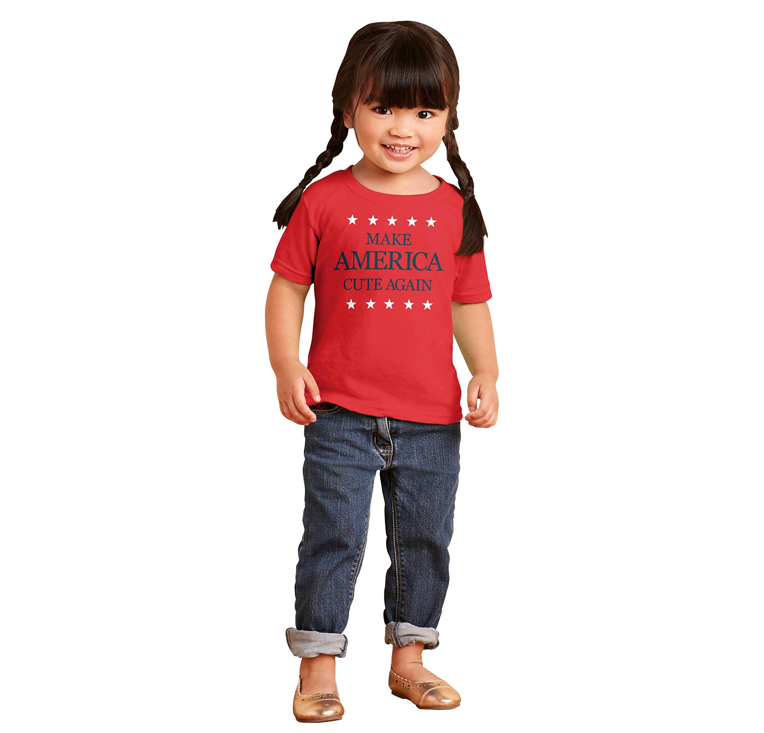 Make America Cute Again Election Toddler T-Shirt - Patriotic Baby Boy & Girl Tee for 4th of July, Voting Day & Political Events