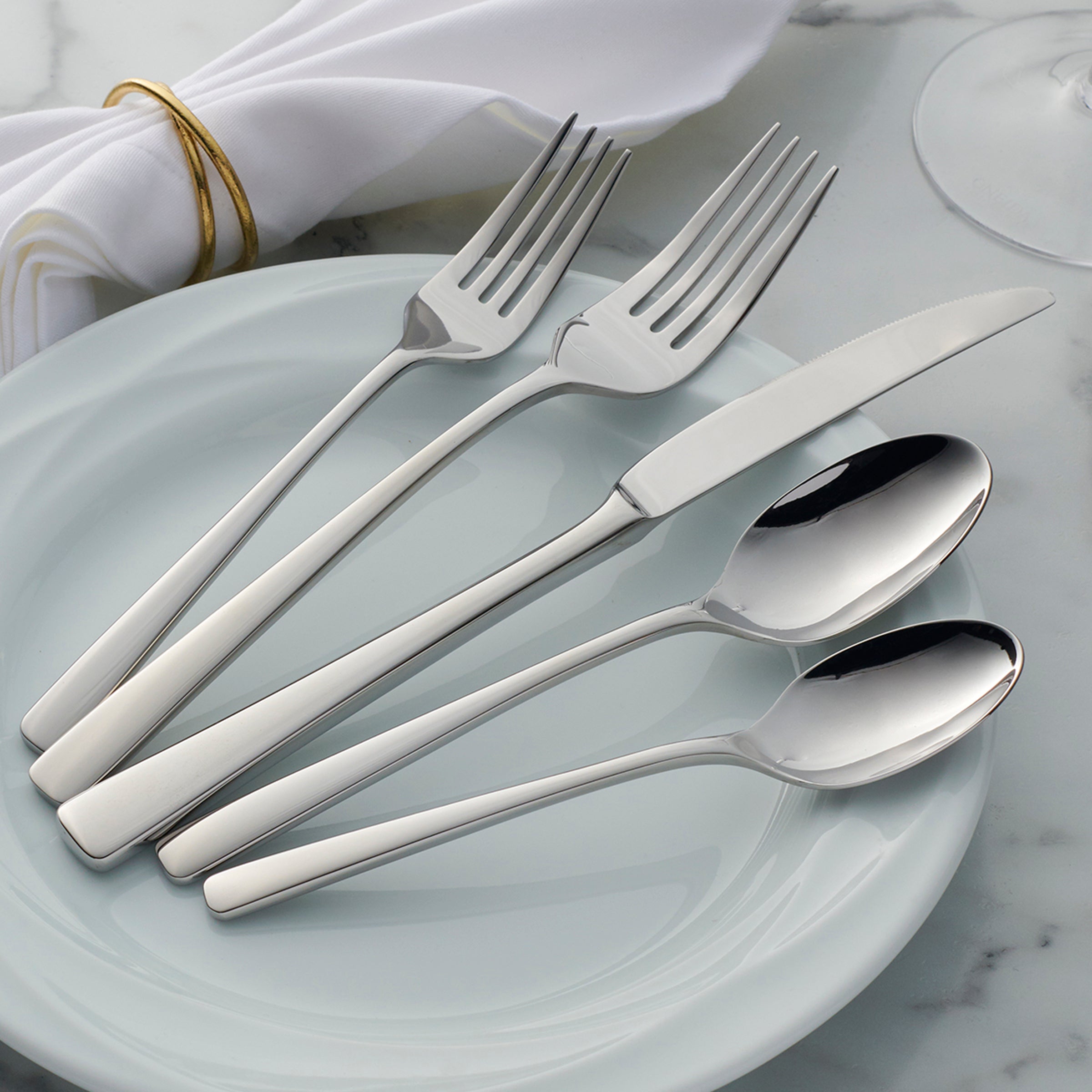 Premium 20-Piece Flatware Set - Stainless Steel Silverware for 4 - Elegant Dinnerware for Home, Restaurant & Special Occasions