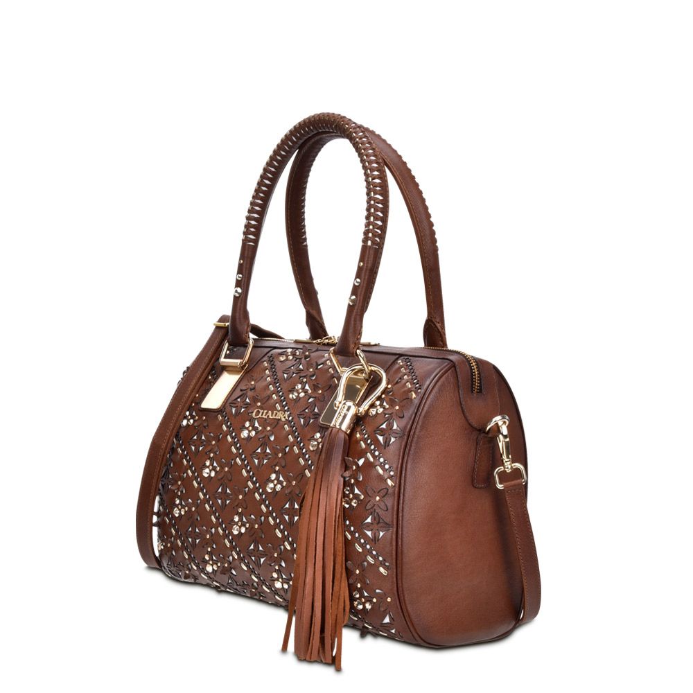 BO439RS Whiskey Cuadra Trendy Leather Ladies Purse Handbag for Women - Stylish Crossbody Bag for Work, Travel & Evening Events