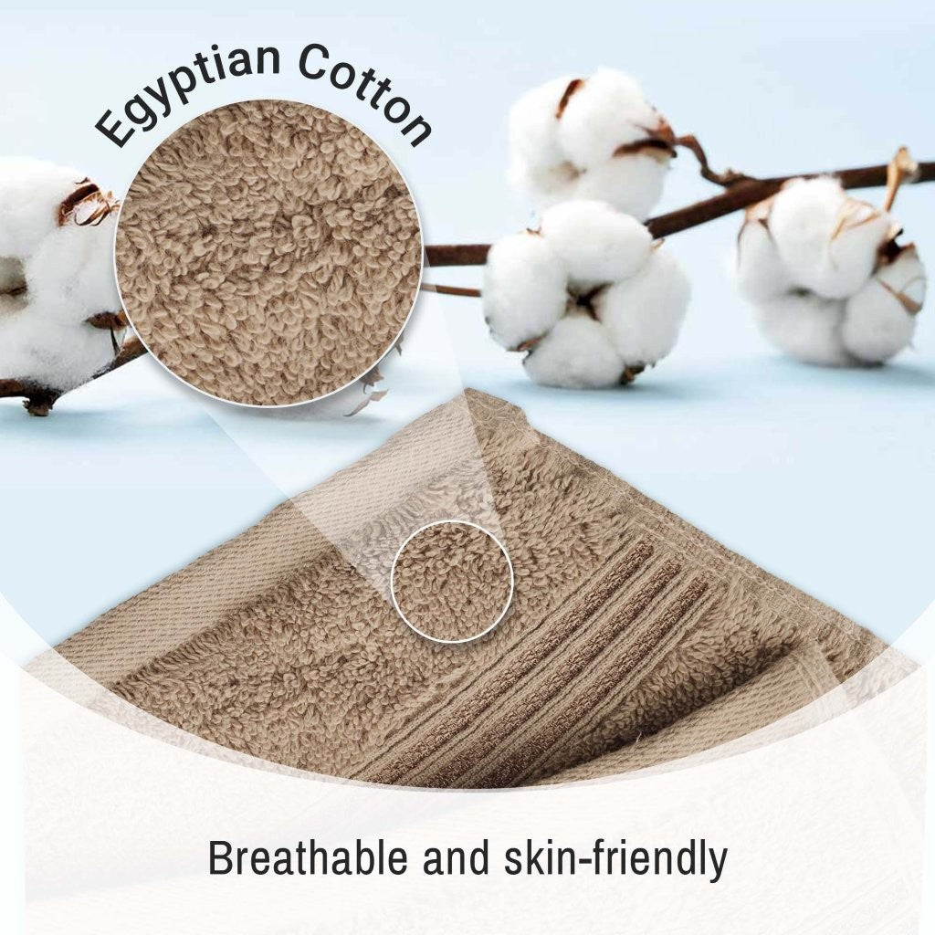 Premium 6-Piece Egyptian Cotton Towel Set - Ultra Soft, Highly Absorbent Bath Towels for Spa, Hotel & Luxury Home Use