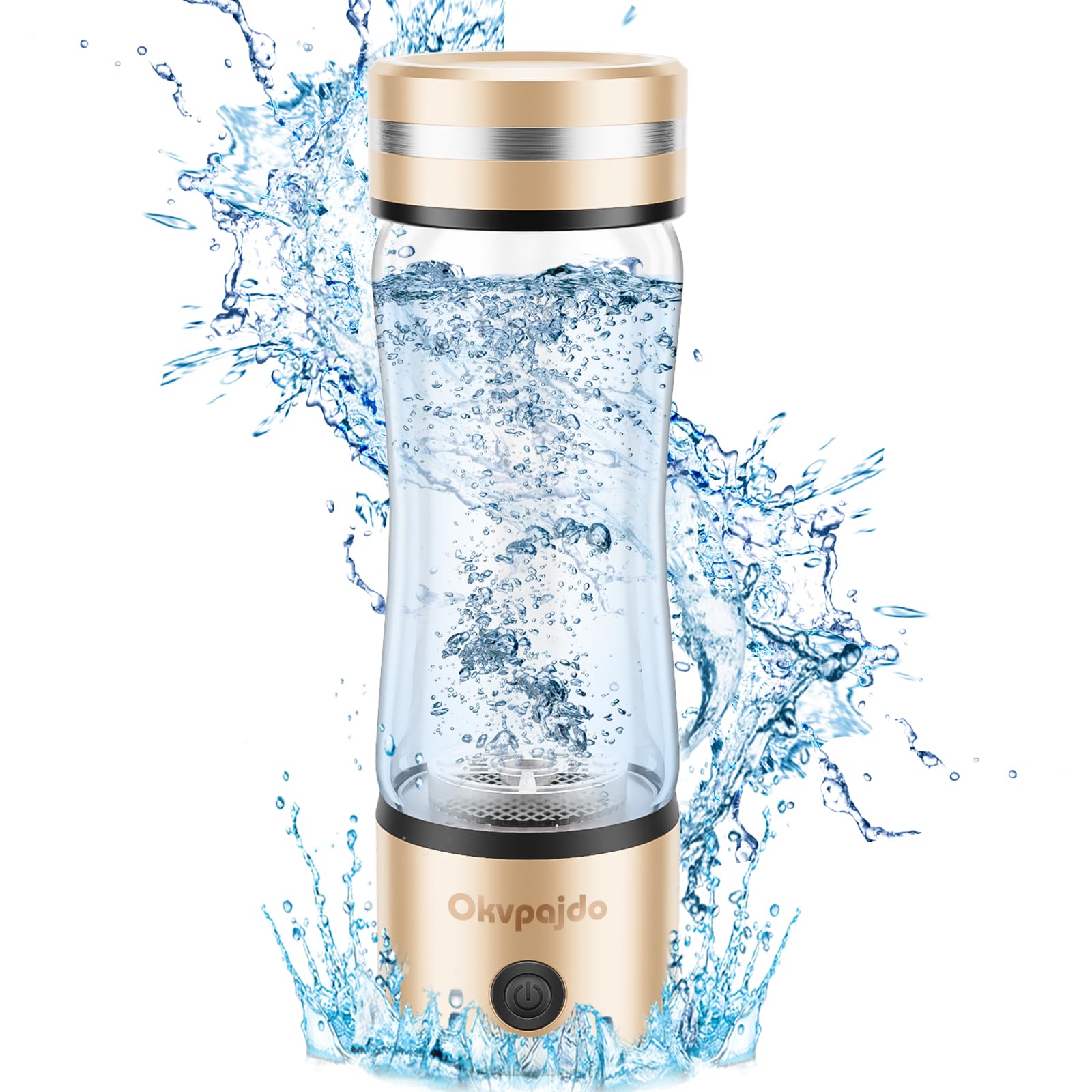 2024 Portable Hydrogen Water Bottle Generator - SPE & PEM Technology for Instant Hydrogen-Rich Water in 3 Minutes | Reusable Water Ionizer for Home, Office, Gym & Travel | Improve Hydration, Energy & Recovery | Perfect for Athletes, Fitness Enthusiasts & Health-Conscious Individuals