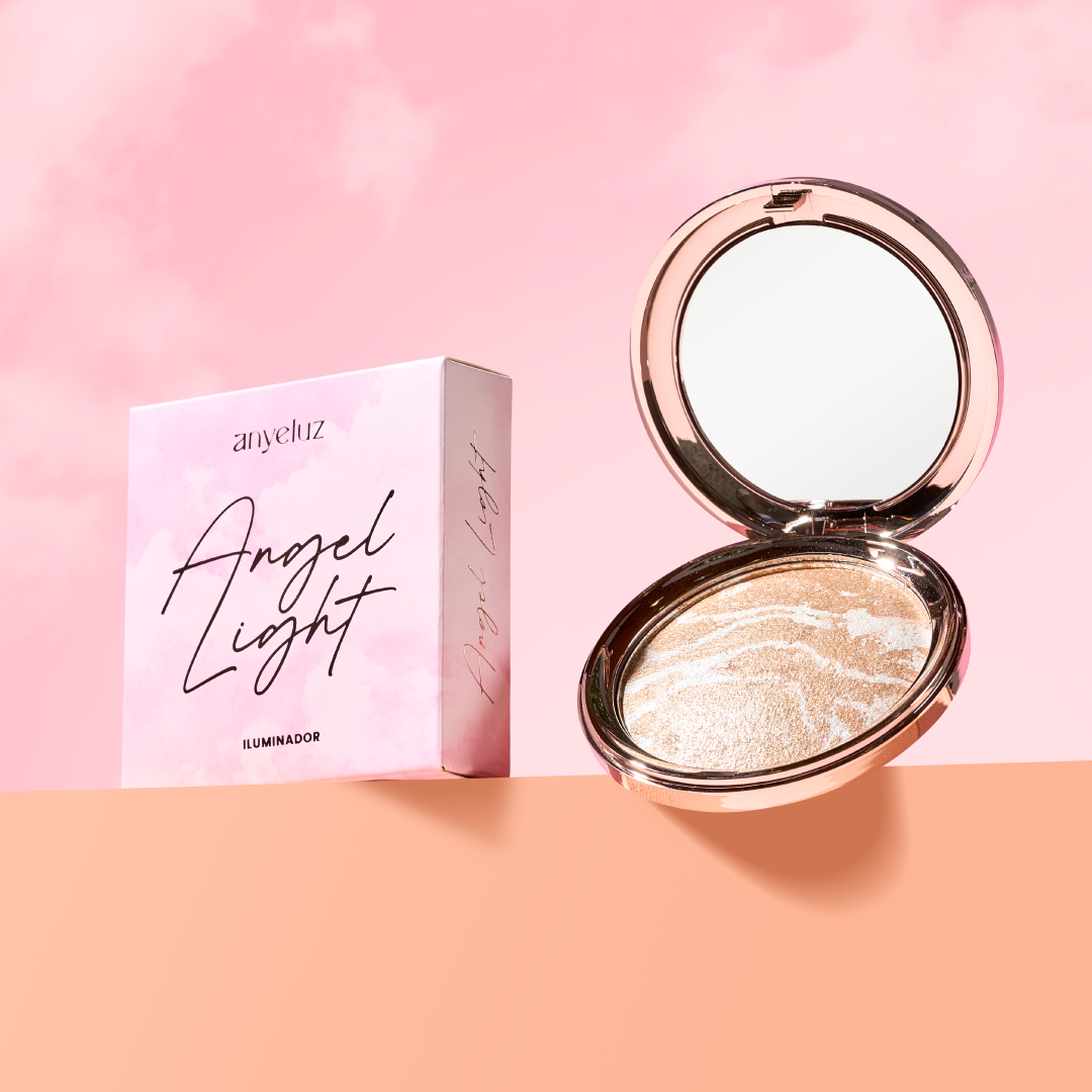Angel Light Compact Illuminator - Portable Makeup Highlighter for Face & Body - Perfect for Contouring, Strobing & Glowing Skin On-the-Go