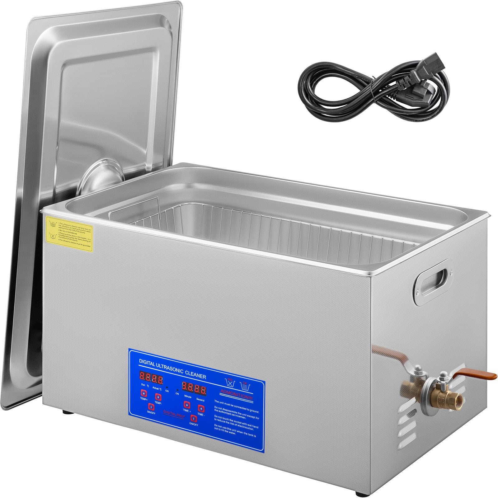 22L Ultrasonic Cleaner for Jewelry, Glasses, Dentures & Tools - Large Capacity Professional Ultrasonic Cleaning Machine for Home & Commercial Use