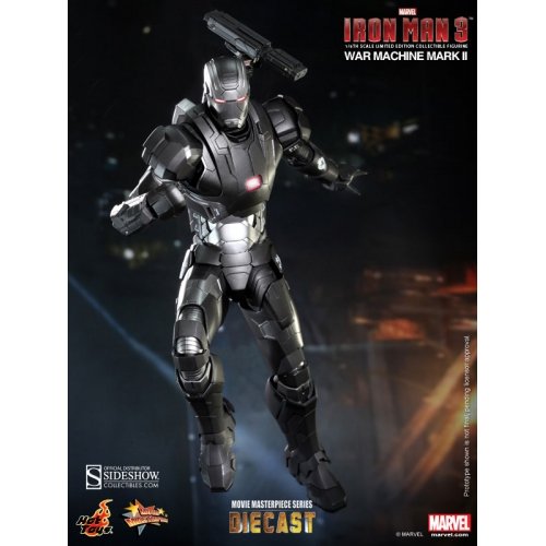 Hot Toys War Machine Mark II Iron Man 3 Movie Masterpiece Series Diecast 1/6 Scale Collectible Figure - Perfect for Marvel Fans & Action Figure Collectors Display