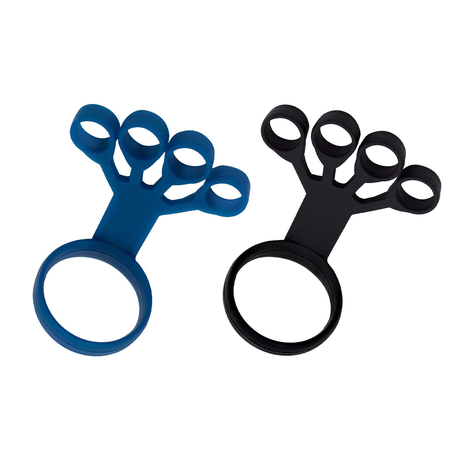 Finger Exercise Trainer - Hand Grip Strengthener & Wrist Stretcher with Resistance Bands for Arthritis Relief, Carpal Tunnel Therapy - Perfect for Guitar Players, Rock Climbing & Rehabilitation (2-Pack, D3 Model) - Improve Hand Strength for Musicians, Athletes & Office Workers