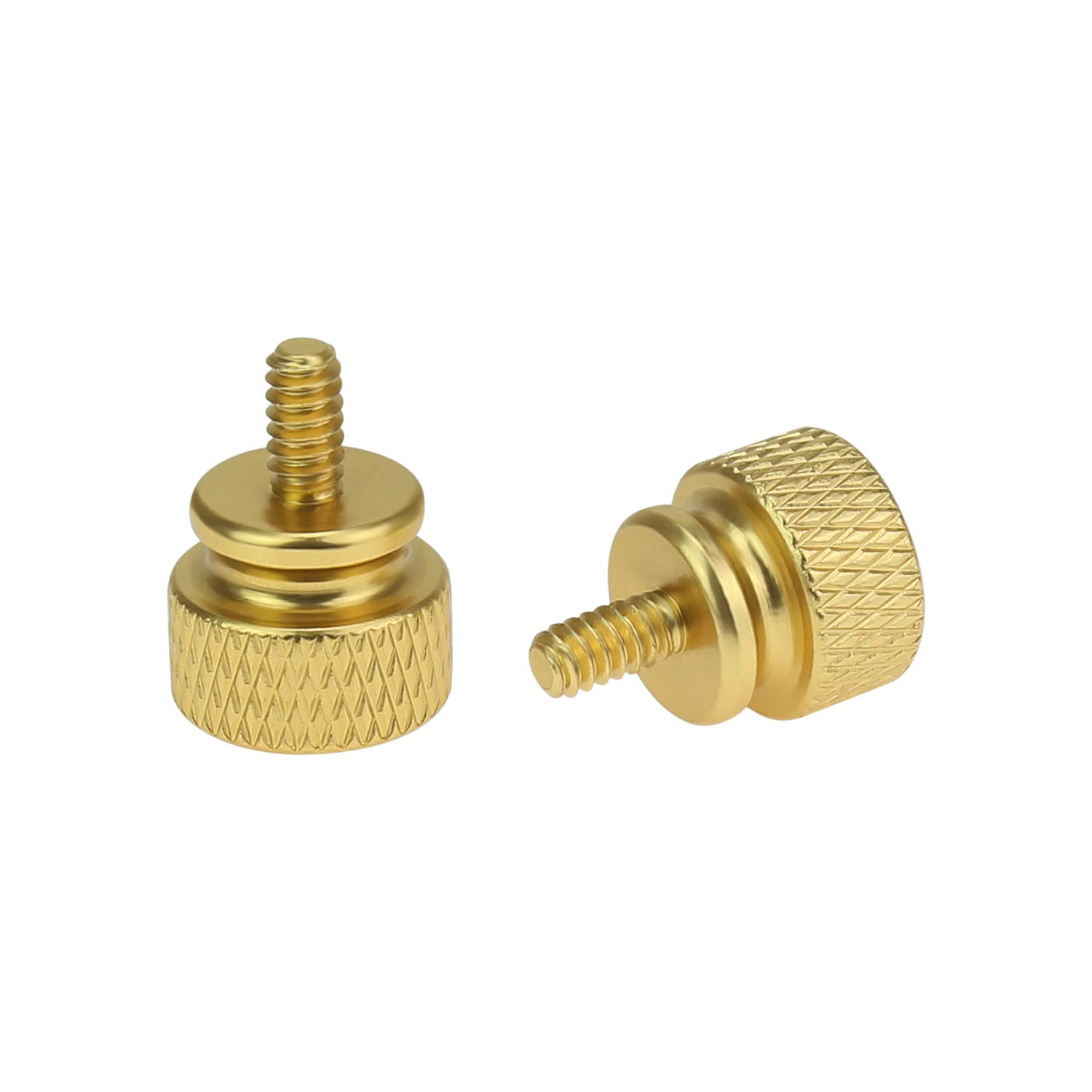 20-Pack Gold Anodized Aluminum 6-32 Thread Thumb Screws for Computer Case, Cover, Power Supply & Hard Drives - Secure PC Hardware Fastening Solution for DIY Builds & Upgrades
