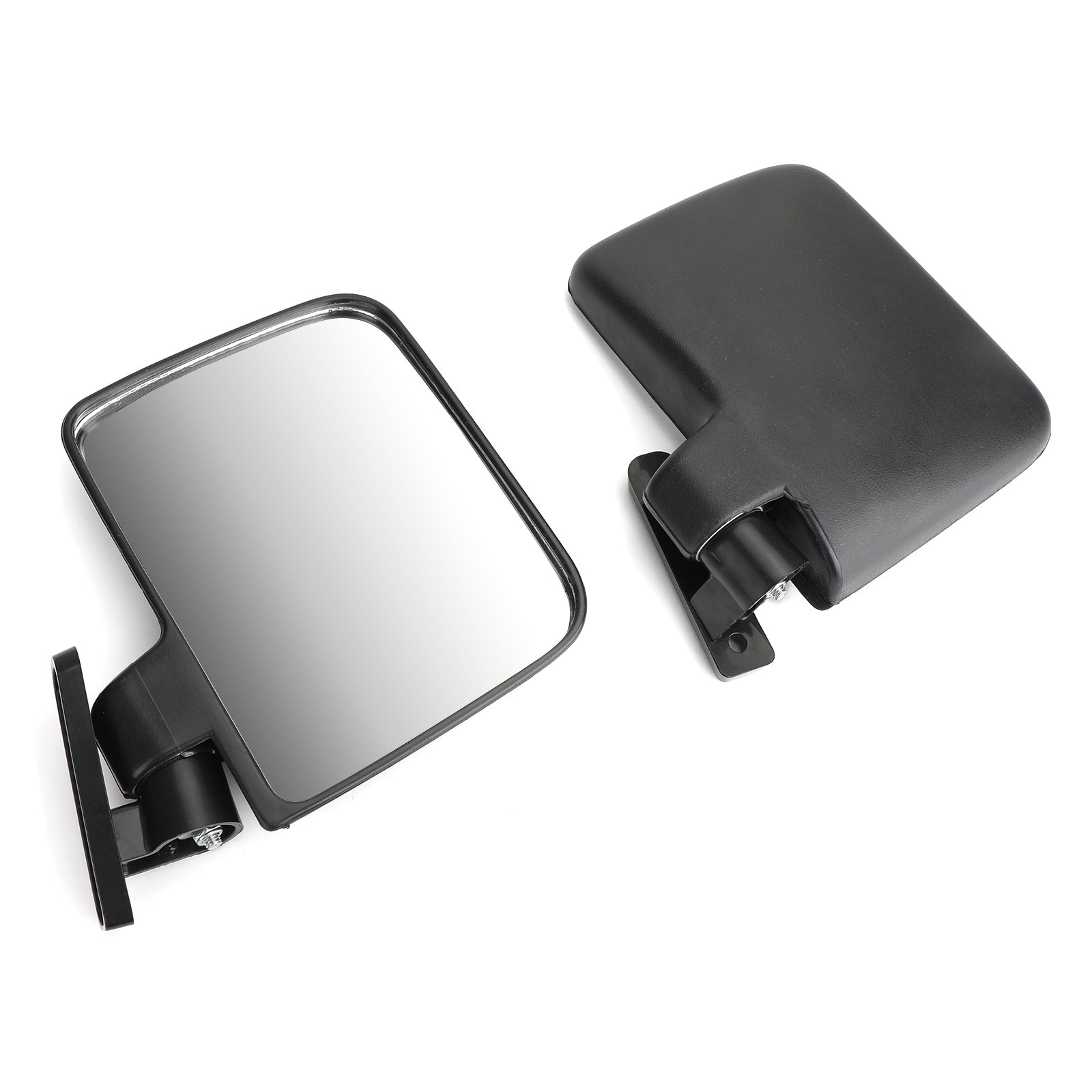 1 Pair Golf Cart Side Mirrors - Universal Rear View Mirrors Fit Club Car, EZ GO & Yamaha Carts | Durable & Adjustable for Enhanced Safety & Visibility on Golf Courses & Neighborhood Streets