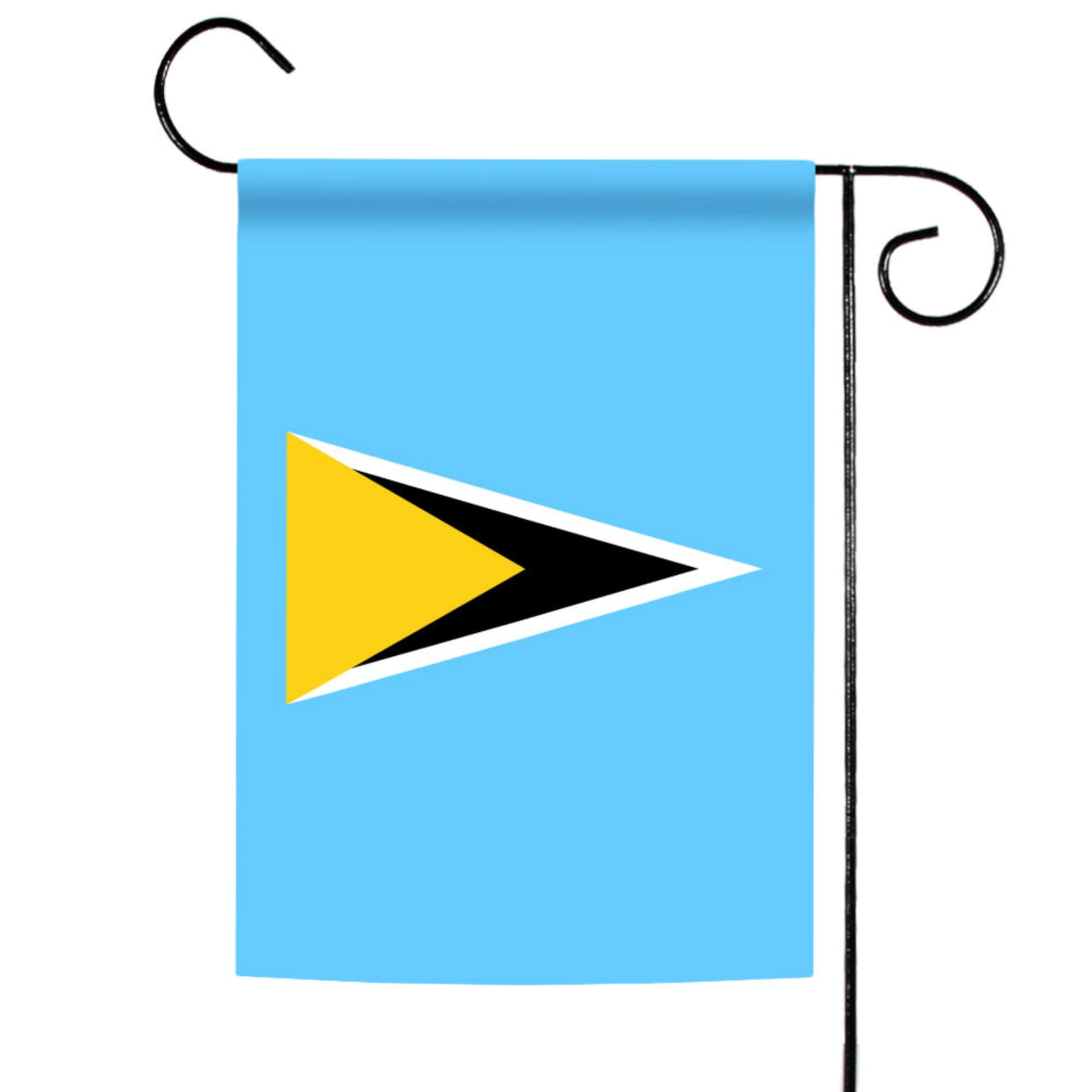 Toland Home Garden 1110700 Saint Lucia 12.5 x 18 Inch Decorative Garden Flag - Perfect for Outdoor Patio, Yard, and Seasonal Home Decor