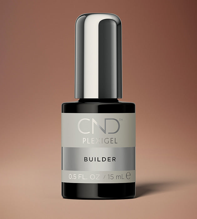 CND Enhancements Plexigel Builder for Porcelain Nails - 0.5 fl oz Professional Nail Strengthener - Perfect for Salon & Home Nail Care