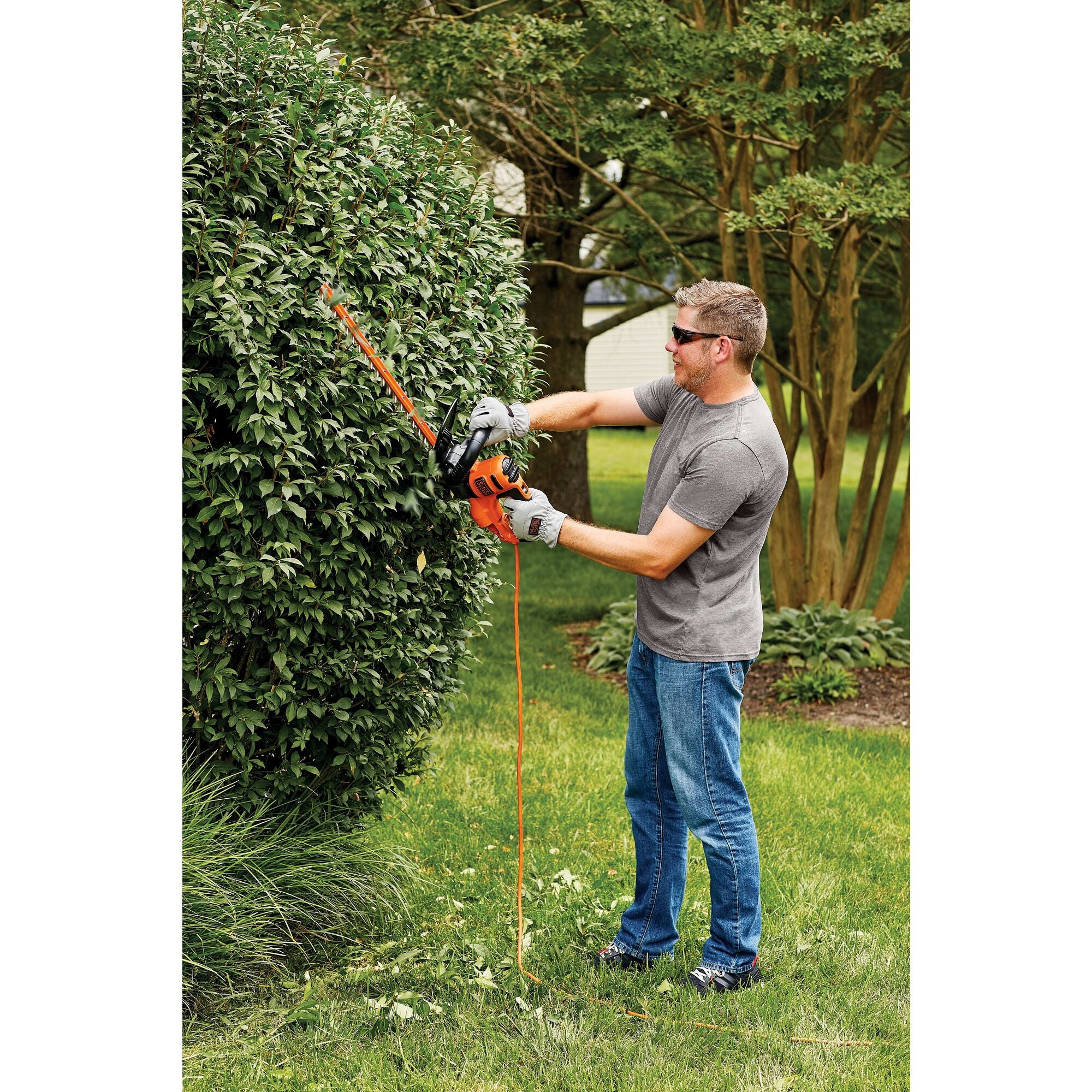 22 Inch Electric Hedge Trimmer - Cordless Garden Shears with 2 Batteries & Charger - Perfect for Lawn Care, Landscaping, and Shrub Trimming