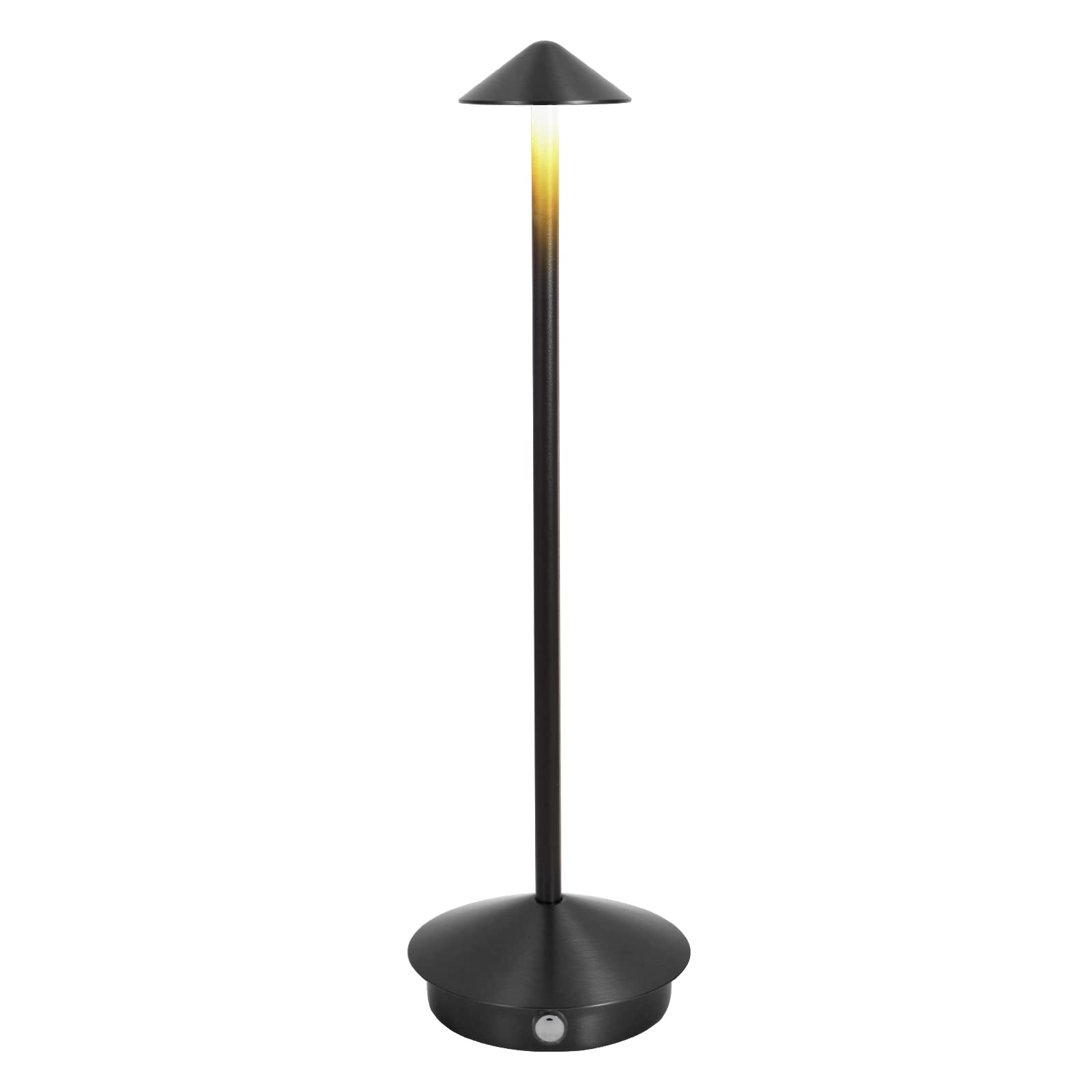 LIGHTJXDS Cordless Table Lamp - Portable LED Desk Lamp with 6000mAh Battery, Rechargeable Dimmable Night Light in Aluminum - Perfect for Bedroom, Office, Camping & Outdoor Use