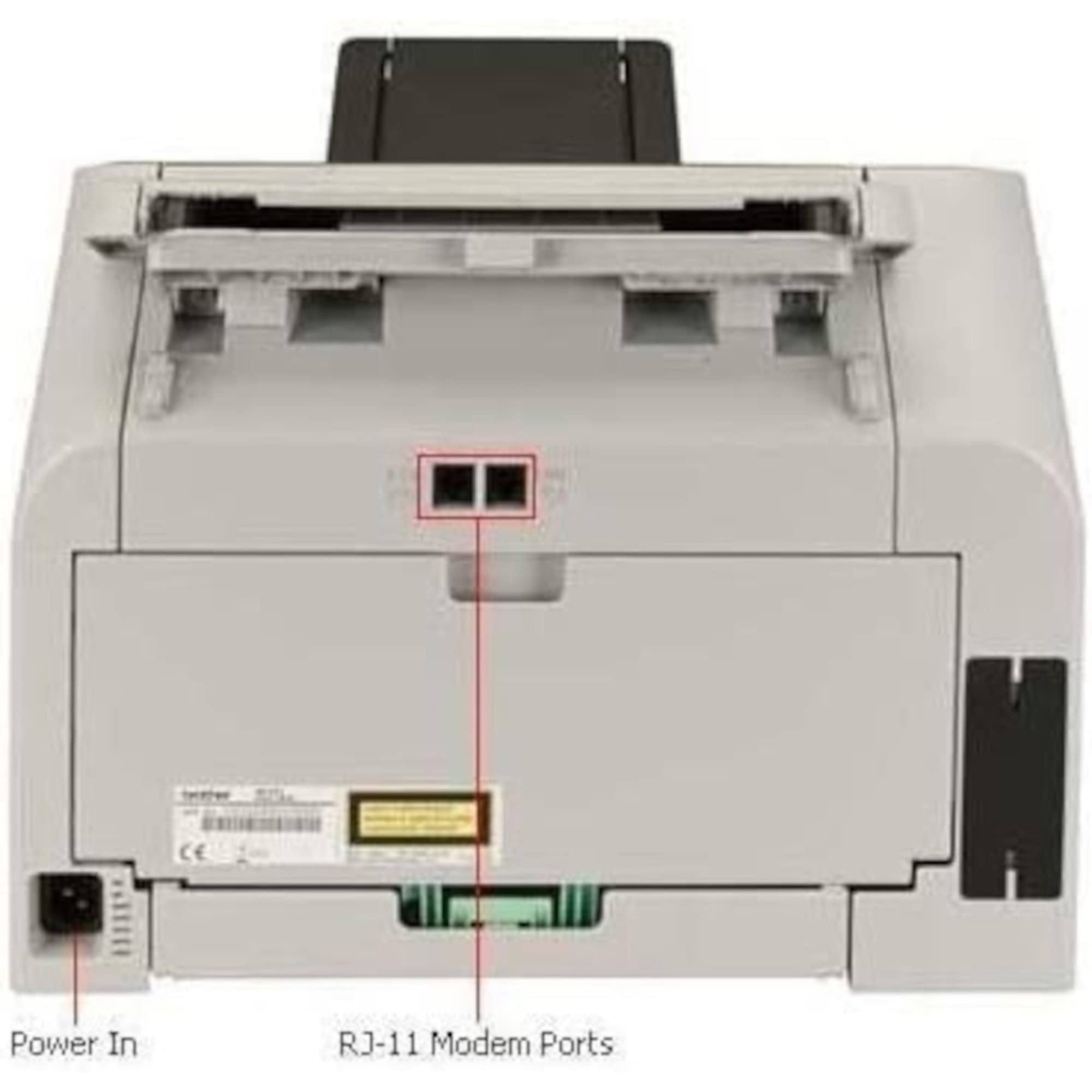 Brother FAX-2840 High-Speed Monochrome Laser Fax Machine with 33.6Kbps Modem - Compact Office Fax for Home & Business Use, Dark/Light Gray (FAX2840) | Reliable Document Transmission for Small Offices & Remote Work