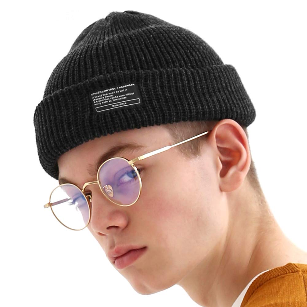 UNDERCONTROL Winter Fisherman Beanie for Men & Women - Unisex Docker Skull Cap, Roll-Up Watch Hat in Multiple Colors - Perfect for Cold Weather, Outdoor Activities & Casual Style