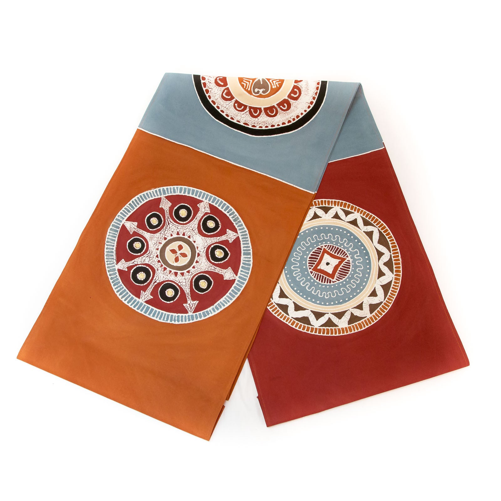Handmade African Maasai Circles Table Runner - Colorful Ethnic Home Decor for Dining Table, Kitchen, or Party Decorations